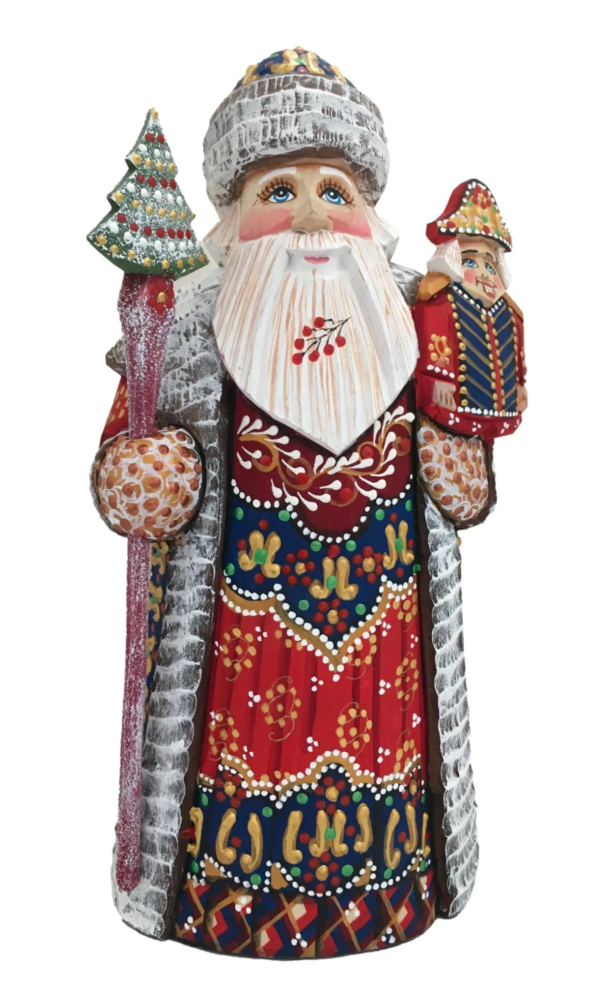 Russian Father Frost Nutcracker Red