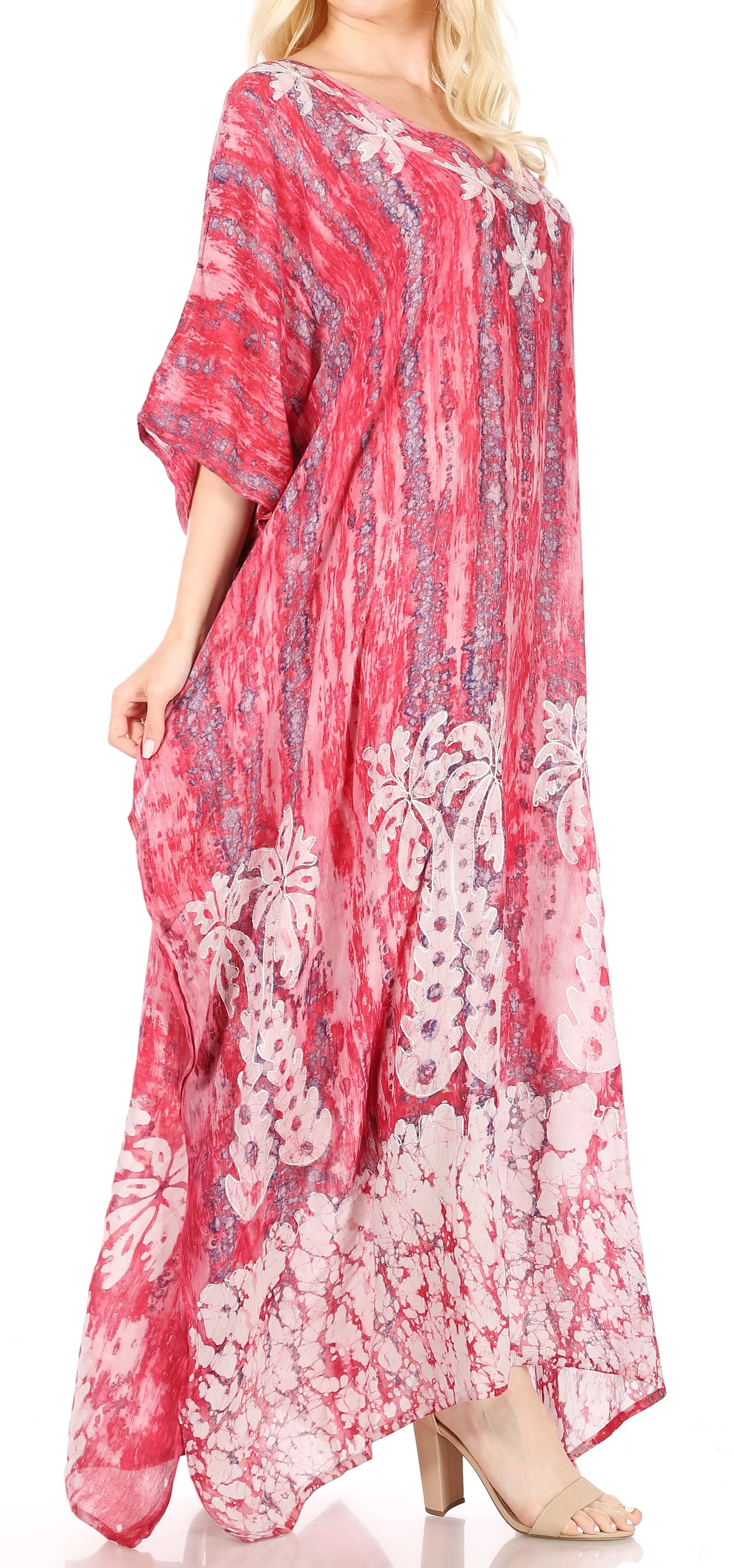 Sakkas Tacy Women's Boho Summer Maxi Dress for Casual or Lounge Wear