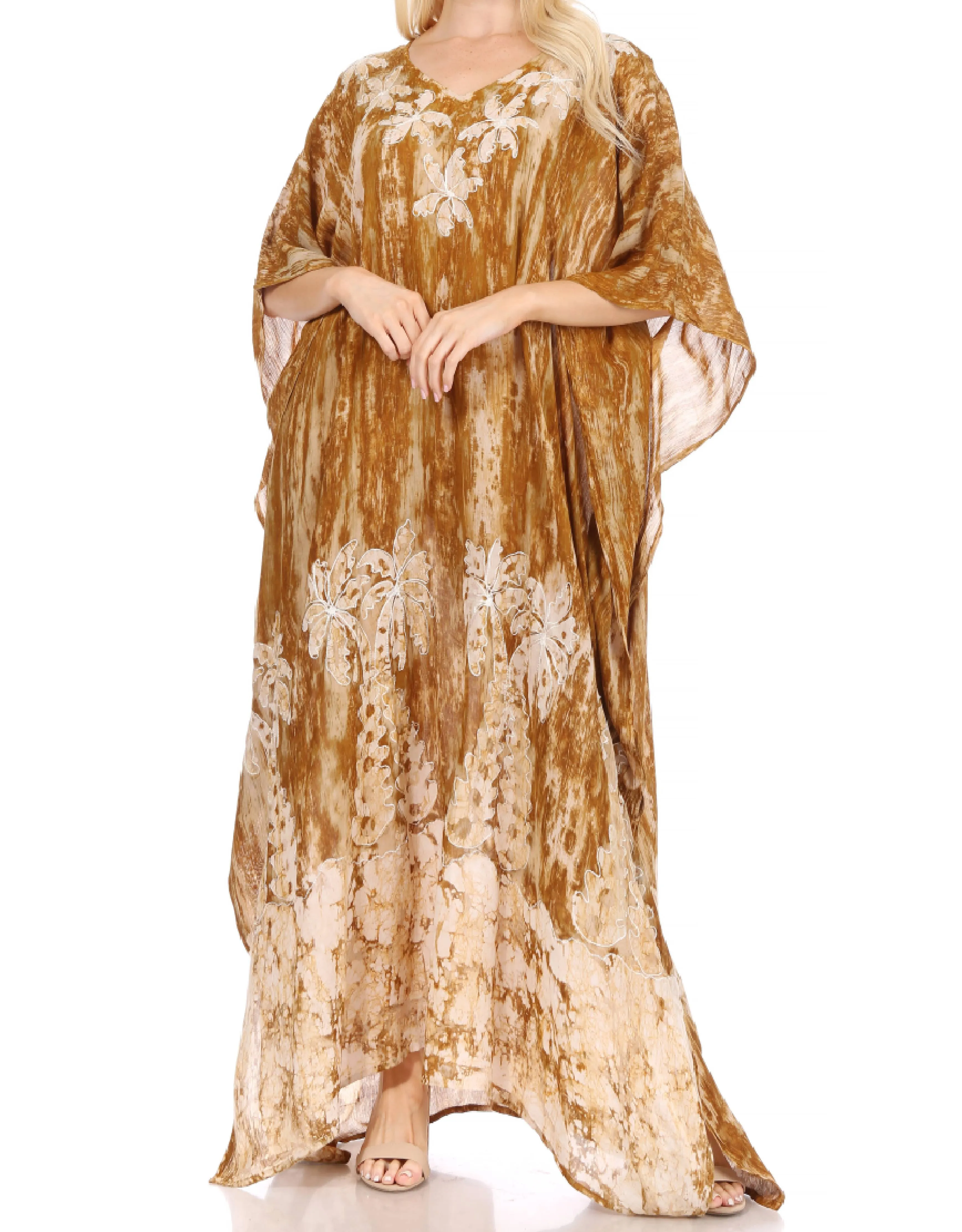 Sakkas Tacy Women's Boho Summer Maxi Dress for Casual or Lounge Wear