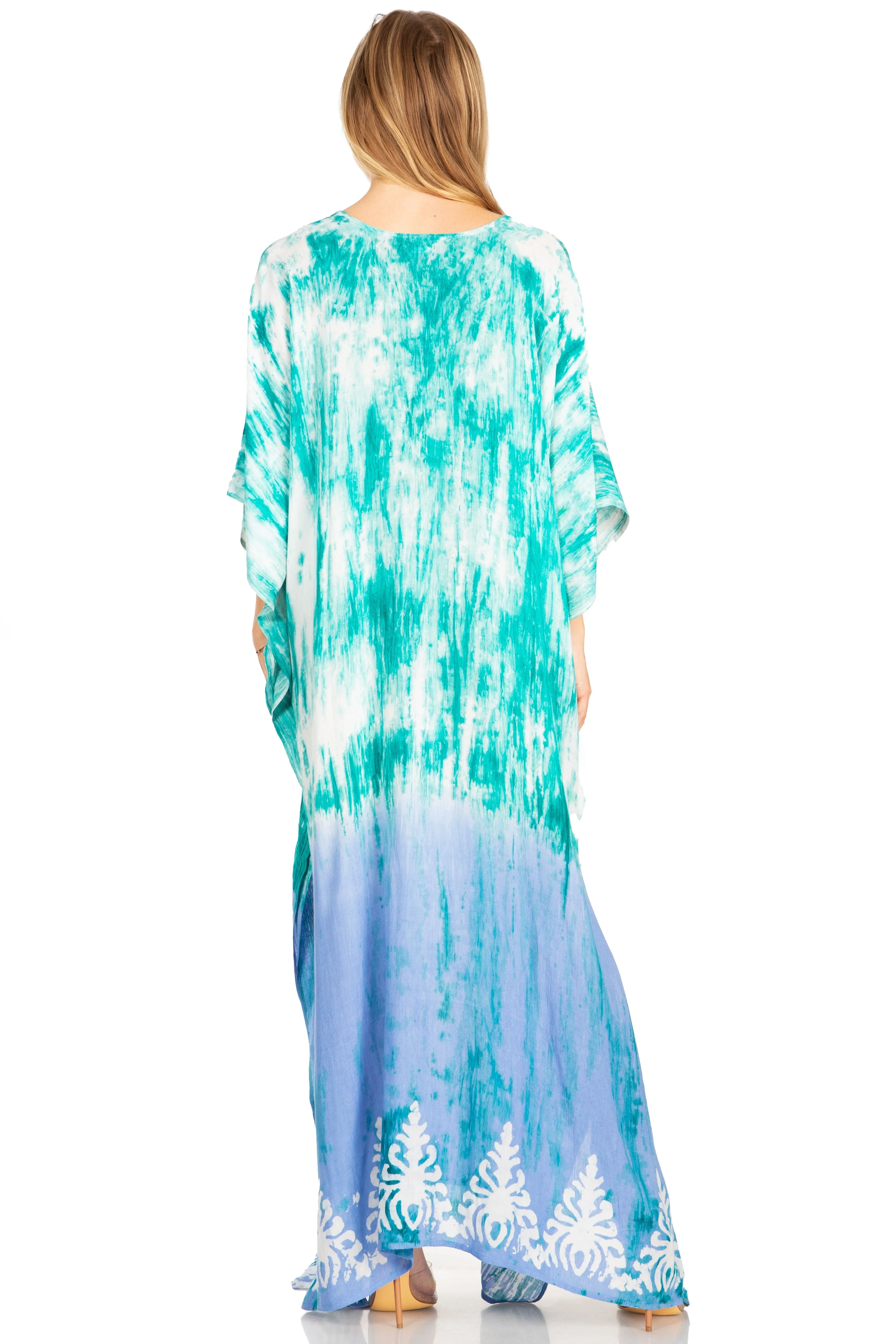Sakkas Tacy Women's Boho Summer Maxi Dress for Casual or Lounge Wear