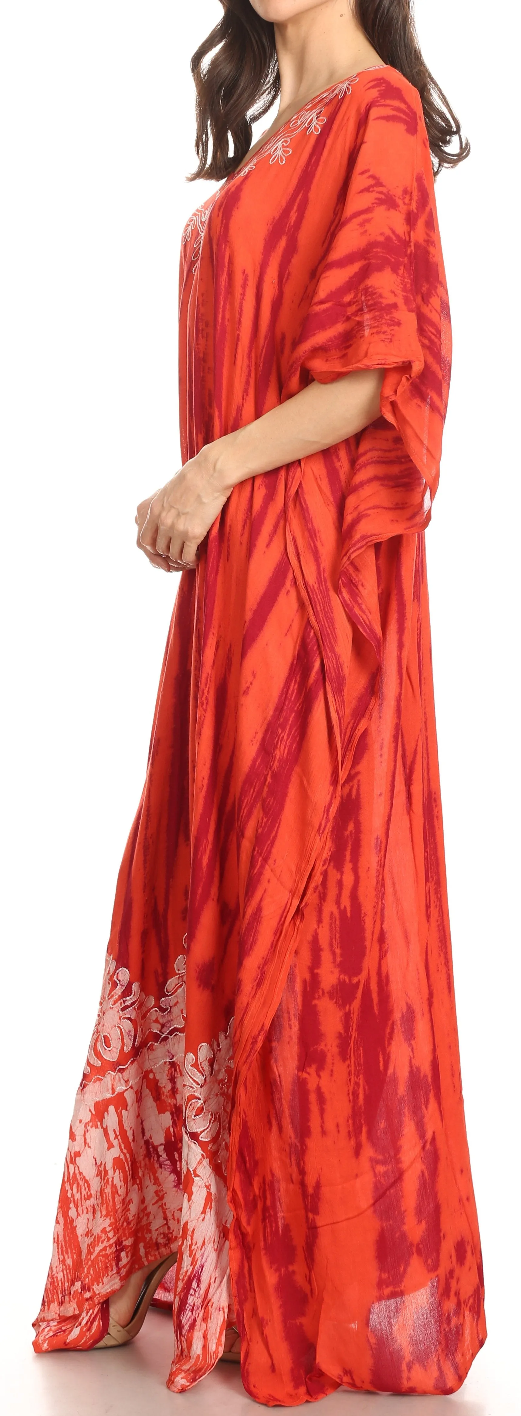Sakkas Tacy Women's Boho Summer Maxi Dress for Casual or Lounge Wear