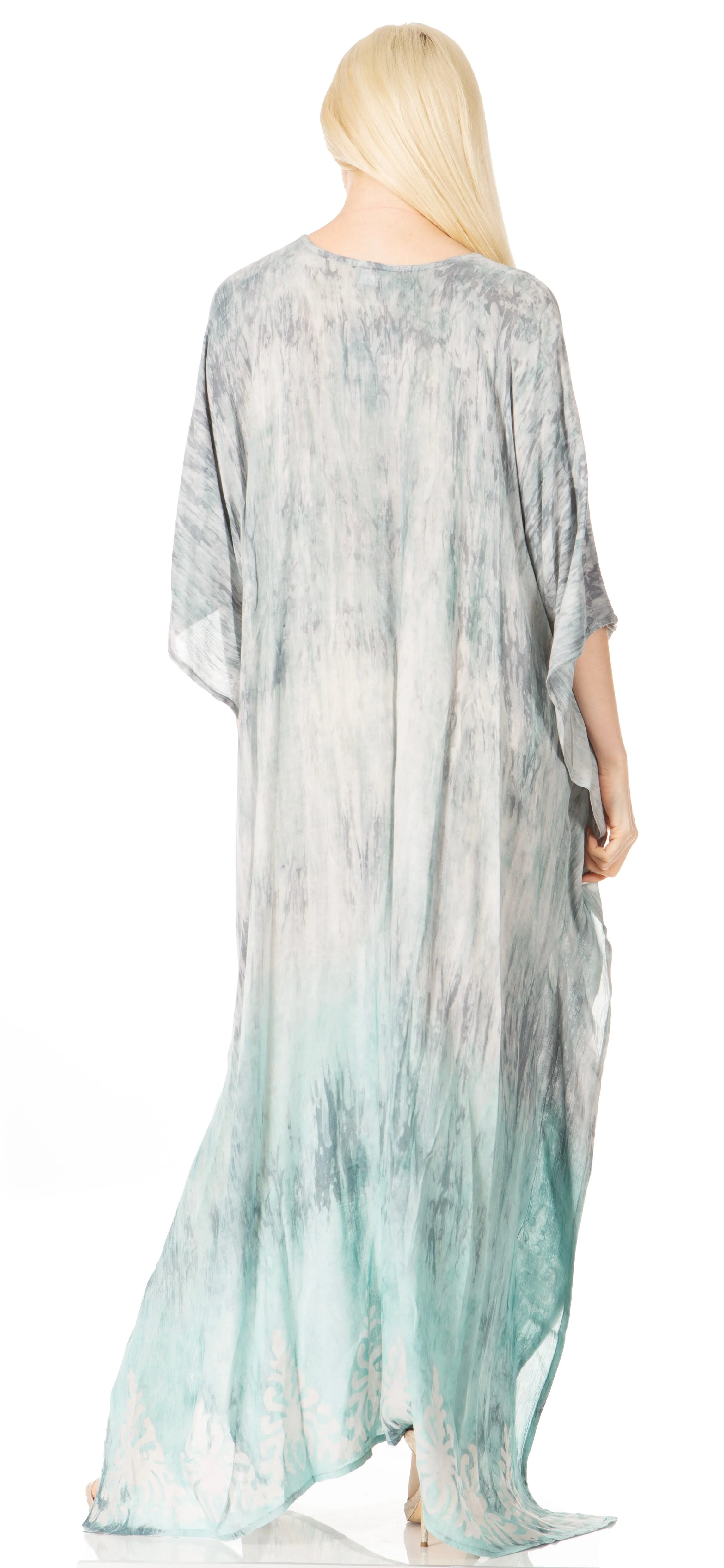 Sakkas Tacy Women's Boho Summer Maxi Dress for Casual or Lounge Wear