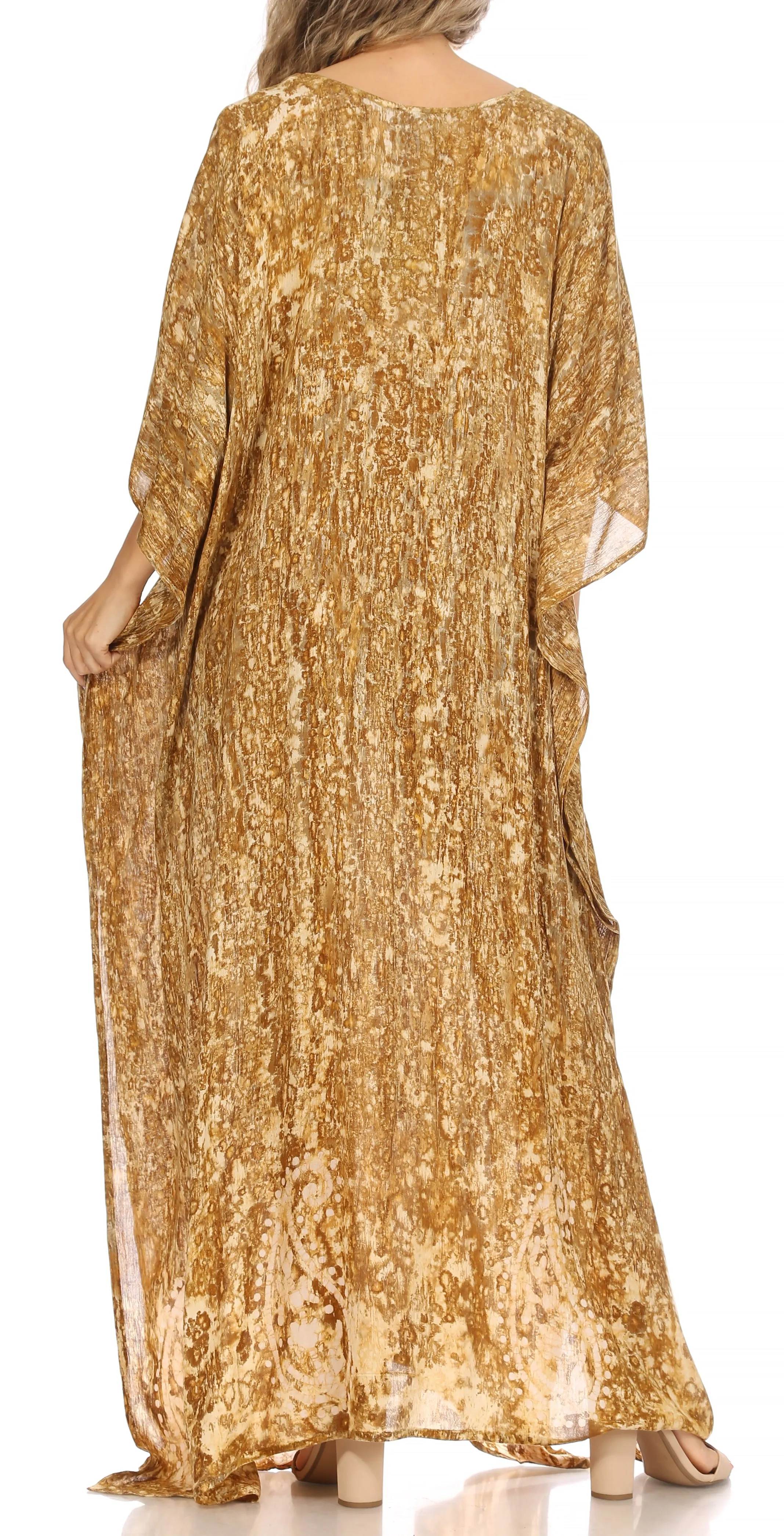Sakkas Tacy Women's Boho Summer Maxi Dress for Casual or Lounge Wear