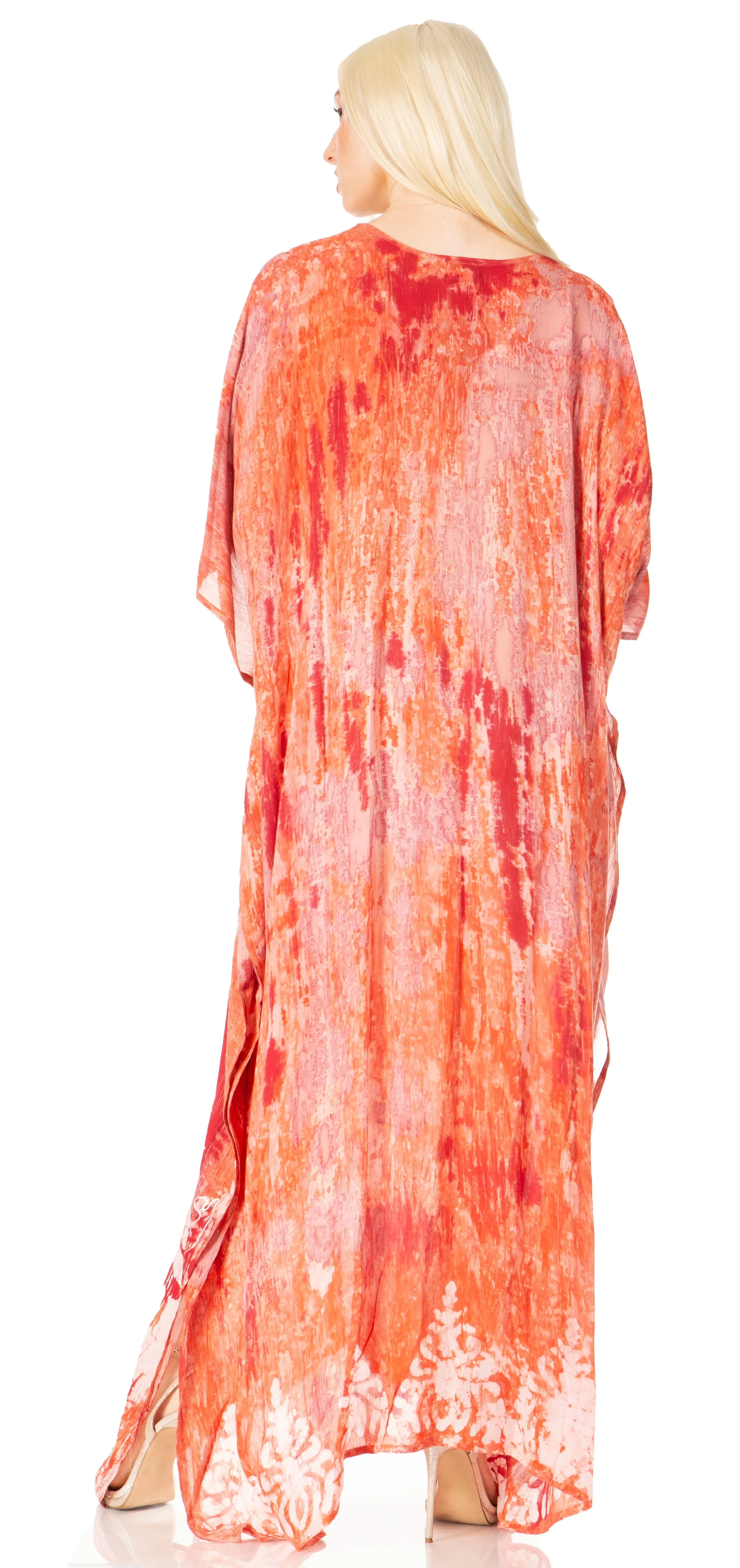 Sakkas Tacy Women's Boho Summer Maxi Dress for Casual or Lounge Wear