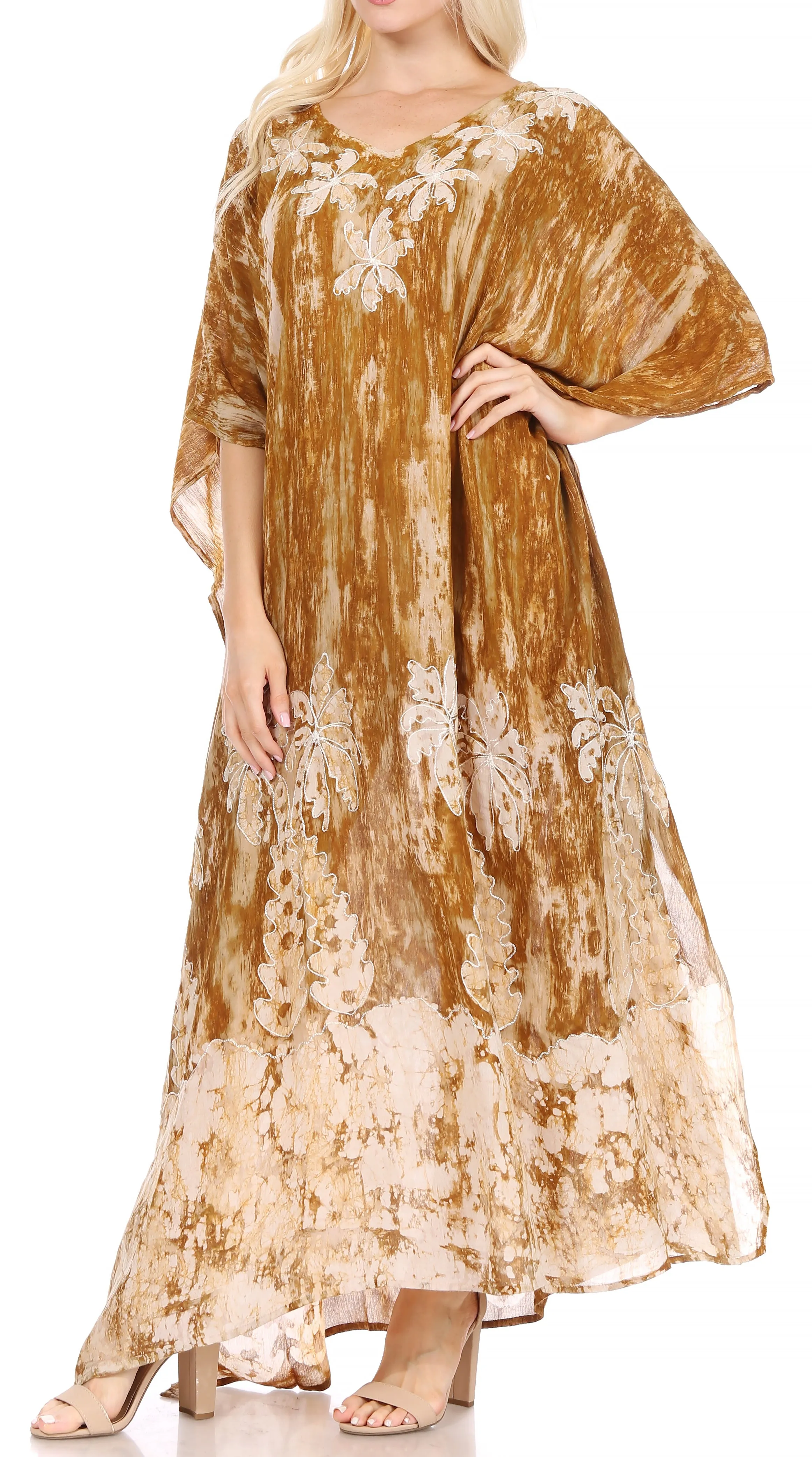 Sakkas Tacy Women's Boho Summer Maxi Dress for Casual or Lounge Wear