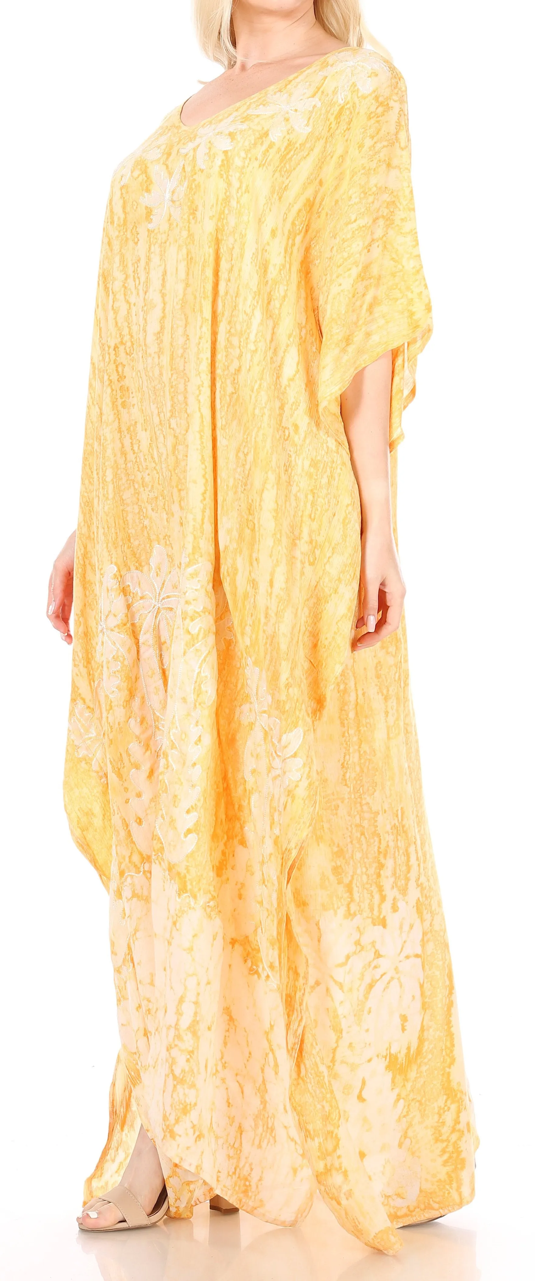 Sakkas Tacy Women's Boho Summer Maxi Dress for Casual or Lounge Wear