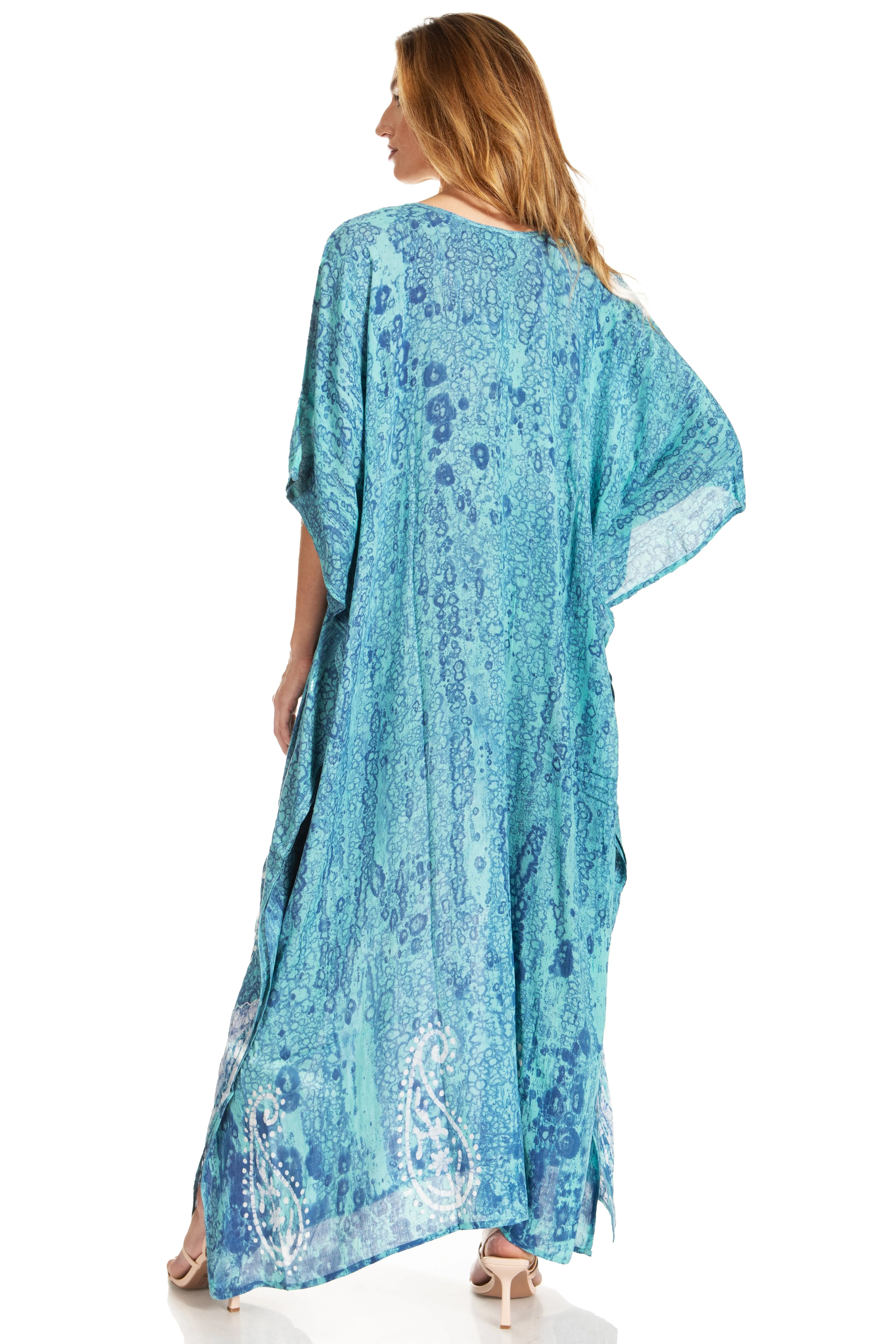 Sakkas Tacy Women's Boho Summer Maxi Dress for Casual or Lounge Wear