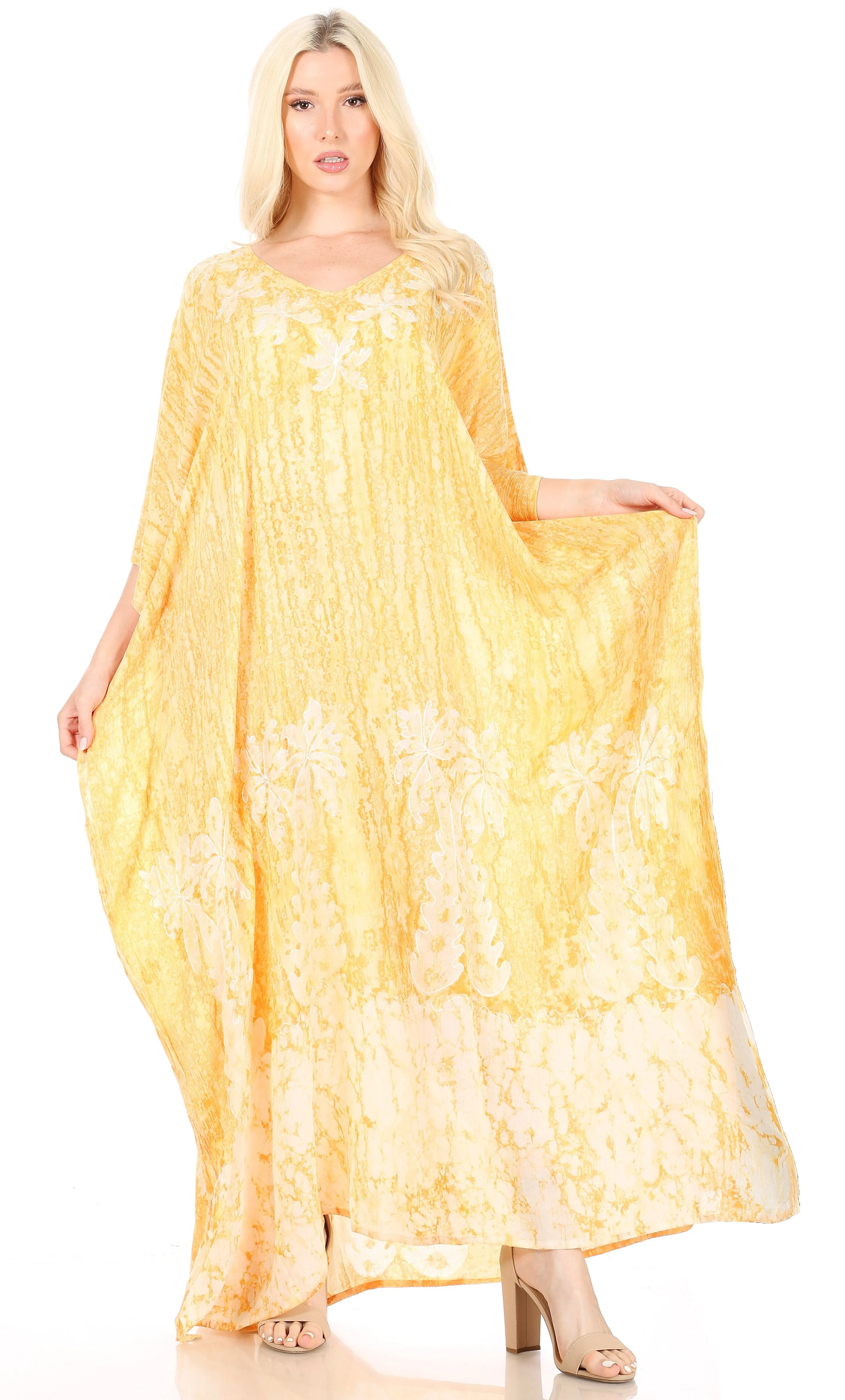 Sakkas Tacy Women's Boho Summer Maxi Dress for Casual or Lounge Wear