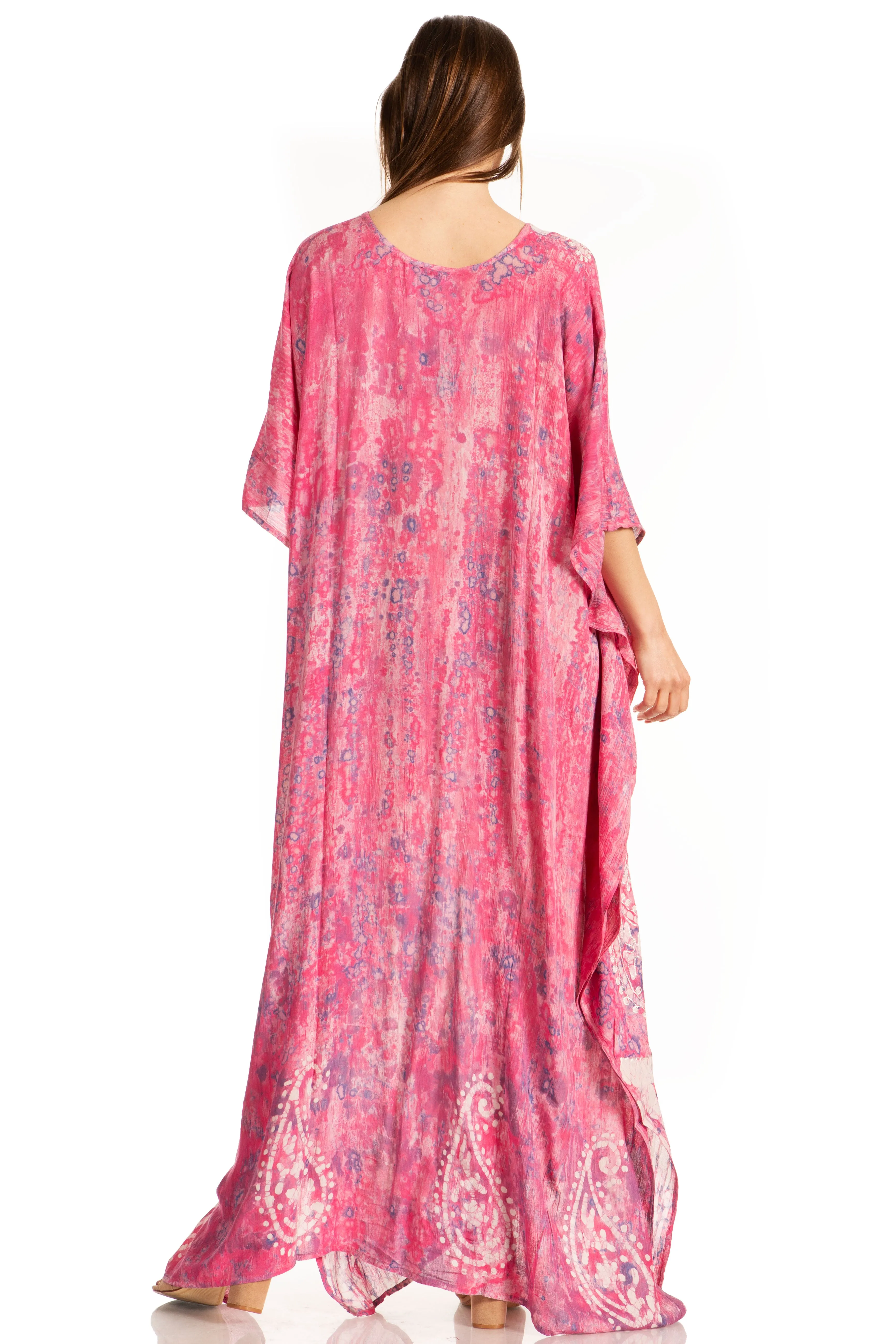 Sakkas Tacy Women's Boho Summer Maxi Dress for Casual or Lounge Wear