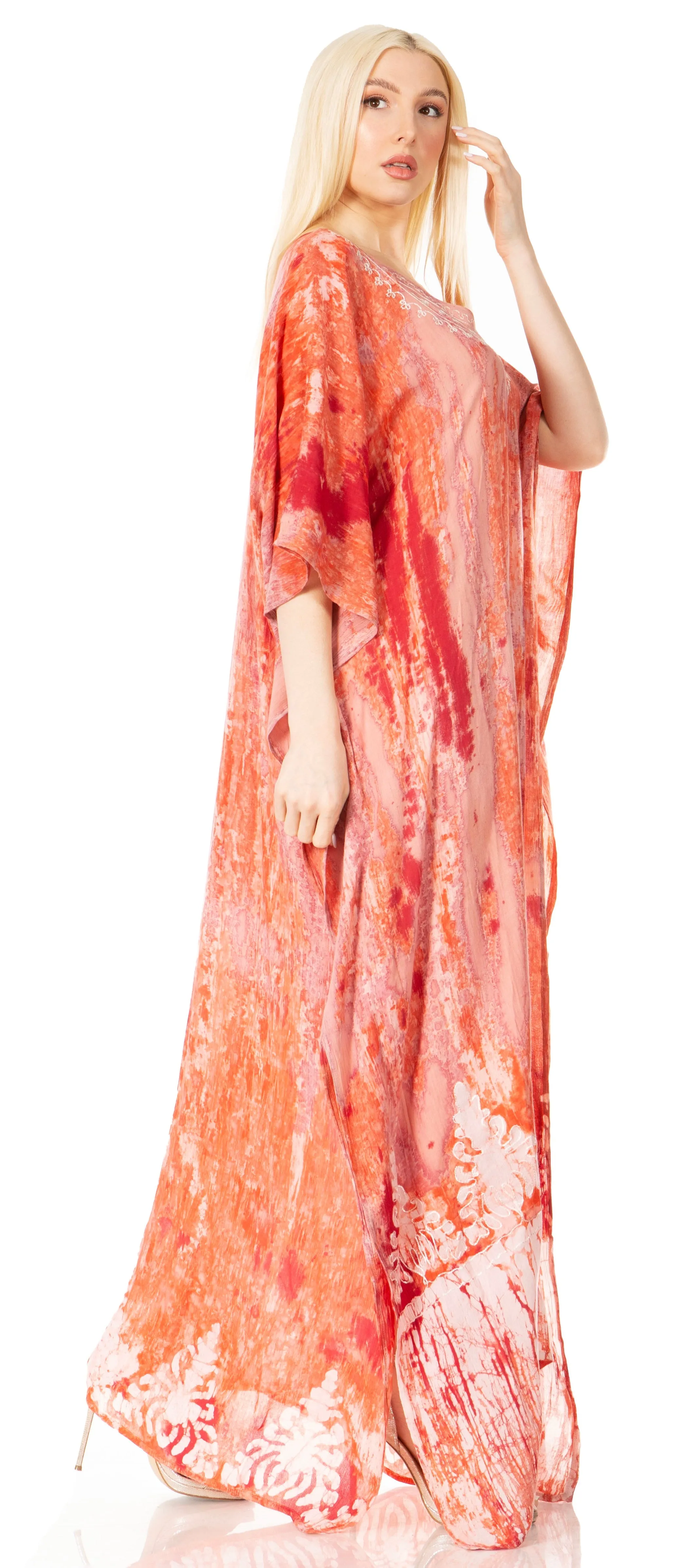 Sakkas Tacy Women's Boho Summer Maxi Dress for Casual or Lounge Wear