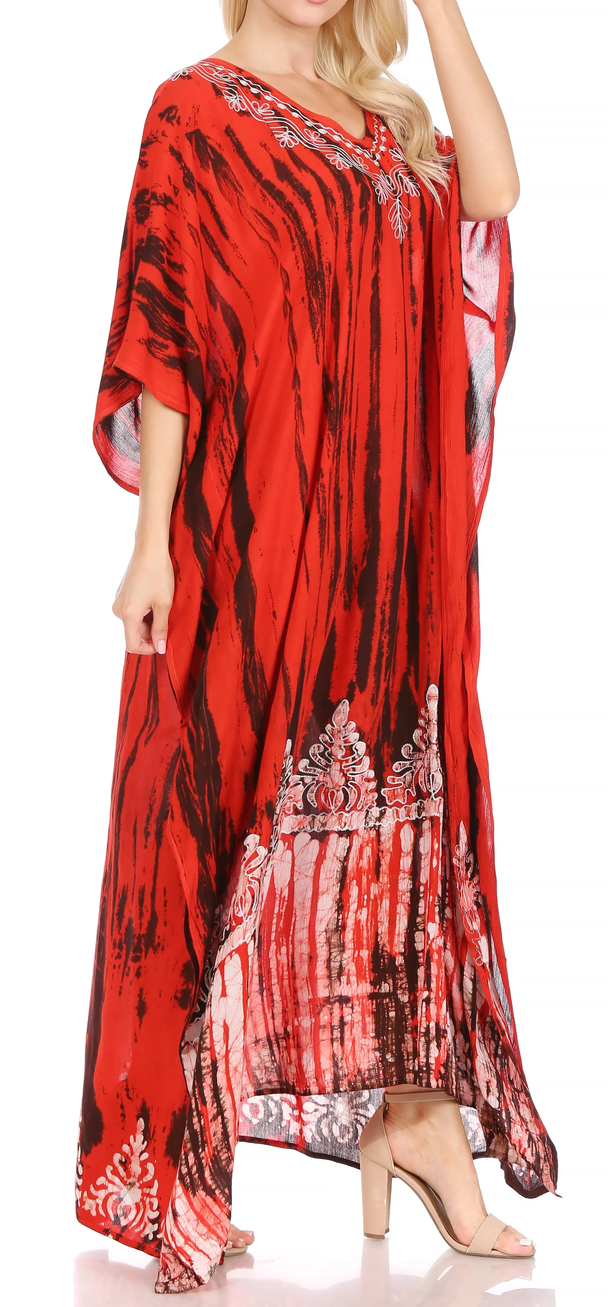 Sakkas Tacy Women's Boho Summer Maxi Dress for Casual or Lounge Wear