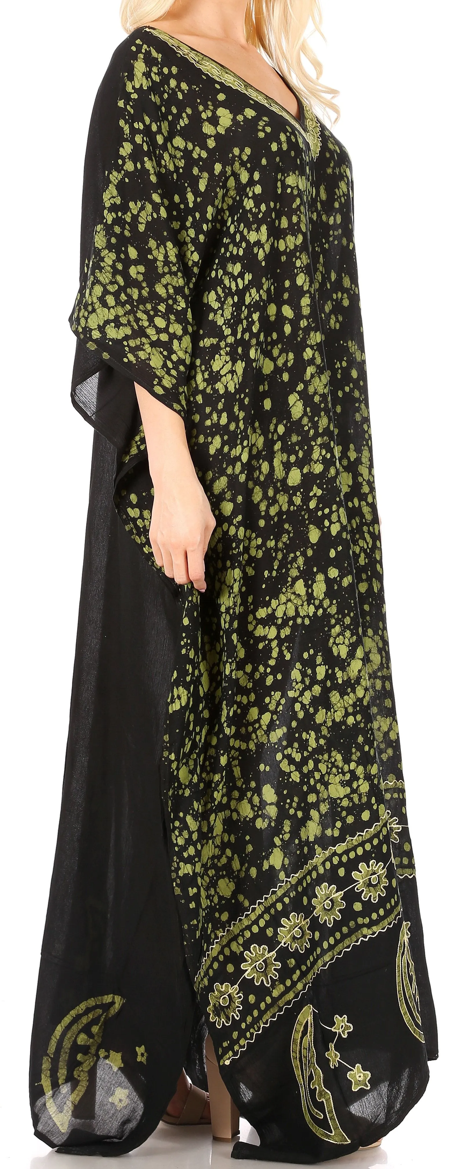 Sakkas Tacy Women's Boho Summer Maxi Dress for Casual or Lounge Wear