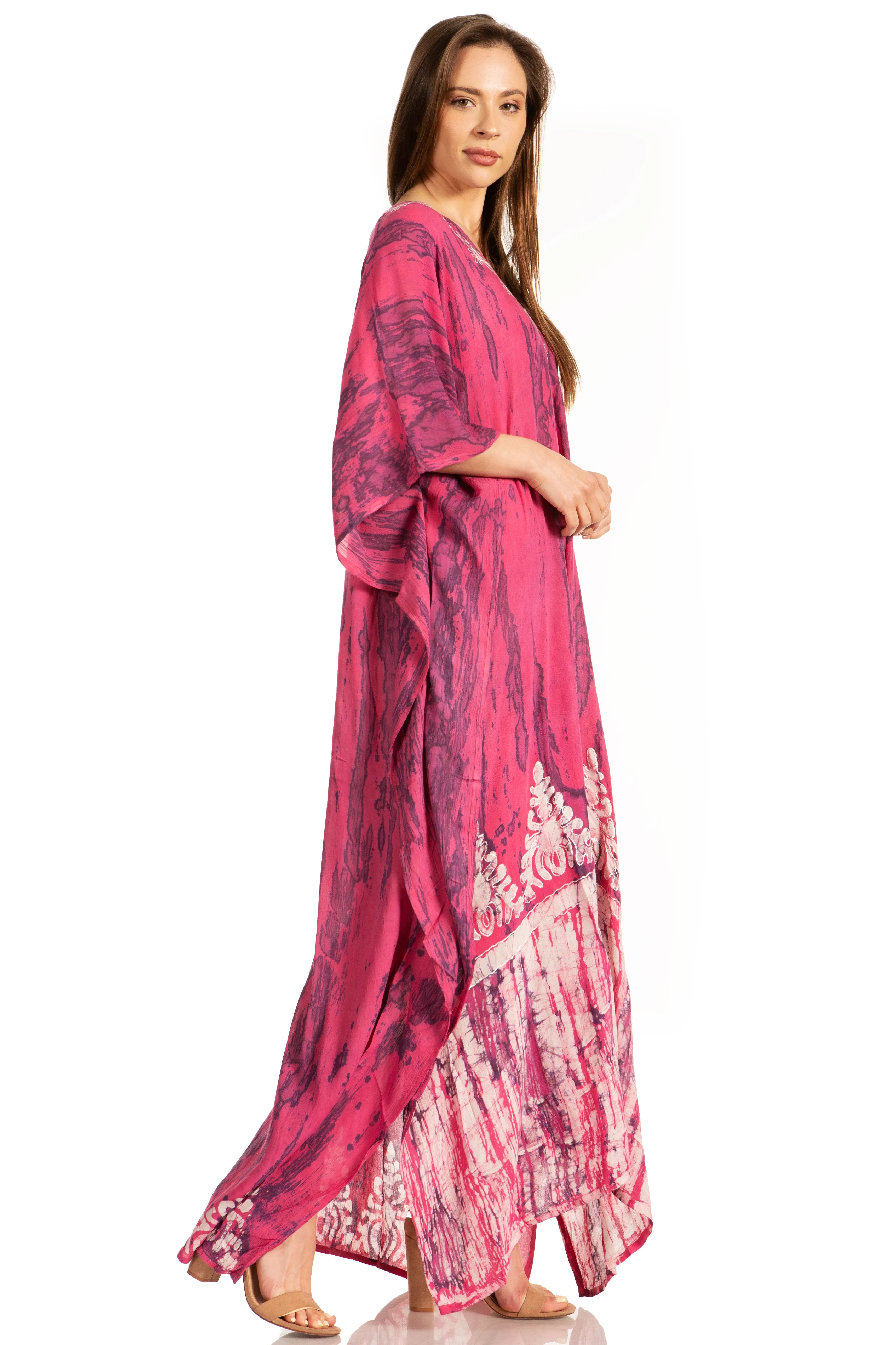 Sakkas Tacy Women's Boho Summer Maxi Dress for Casual or Lounge Wear