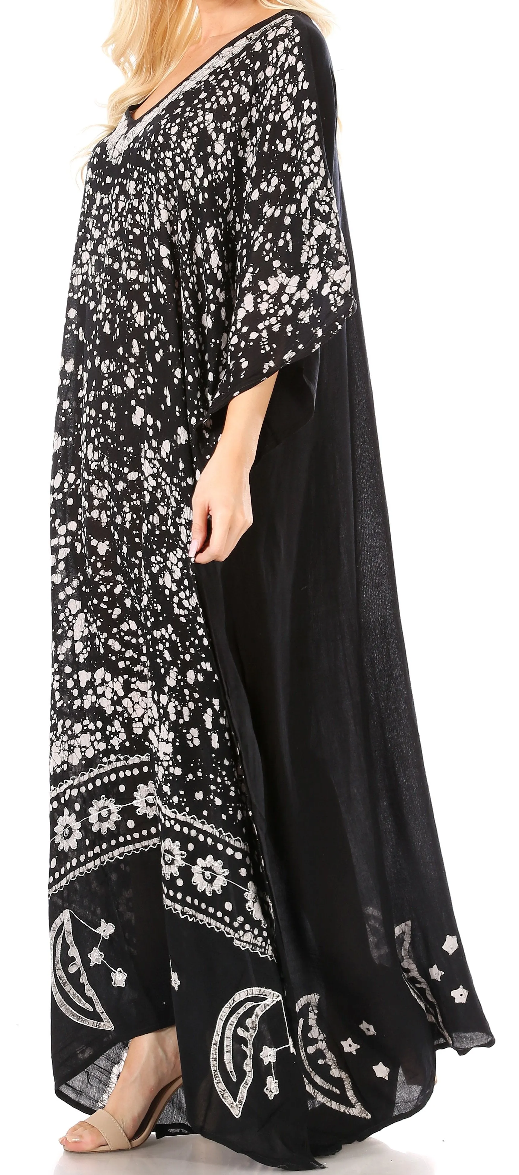 Sakkas Tacy Women's Boho Summer Maxi Dress for Casual or Lounge Wear