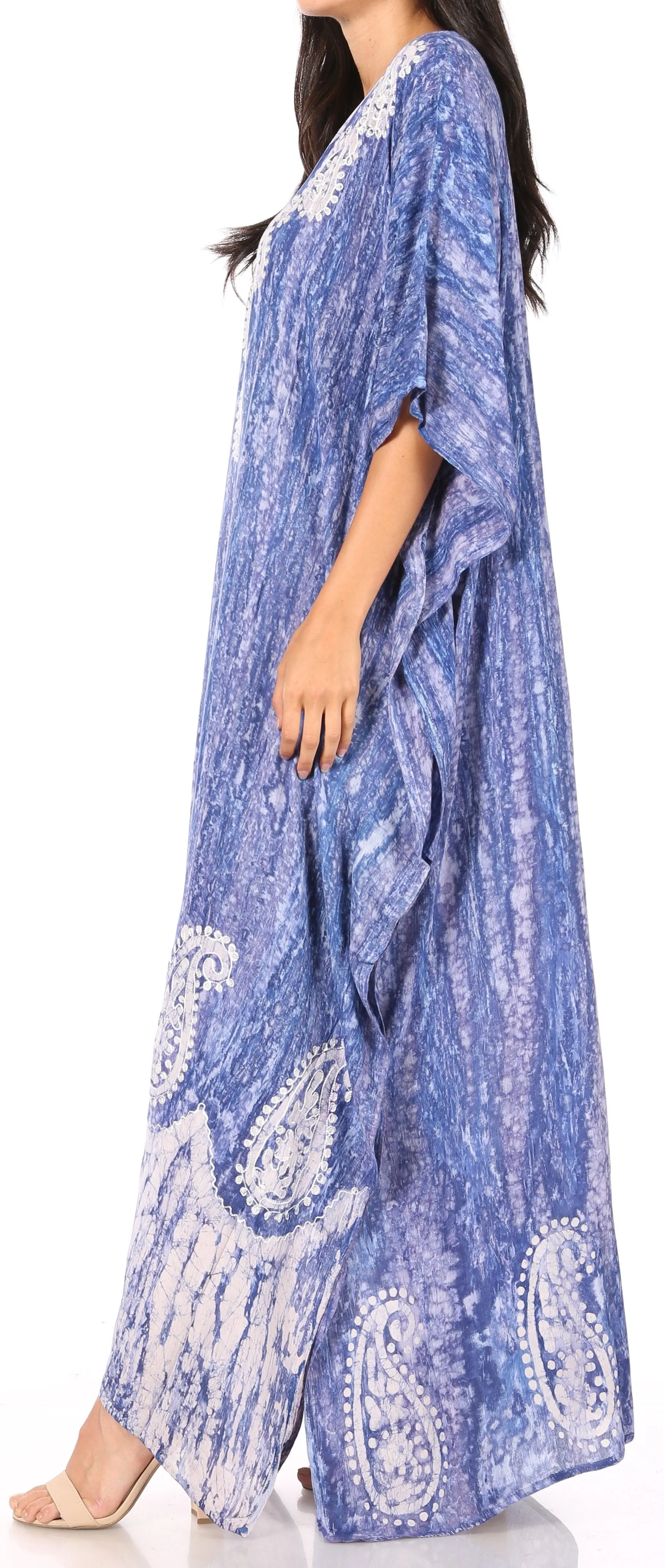Sakkas Tacy Women's Boho Summer Maxi Dress for Casual or Lounge Wear