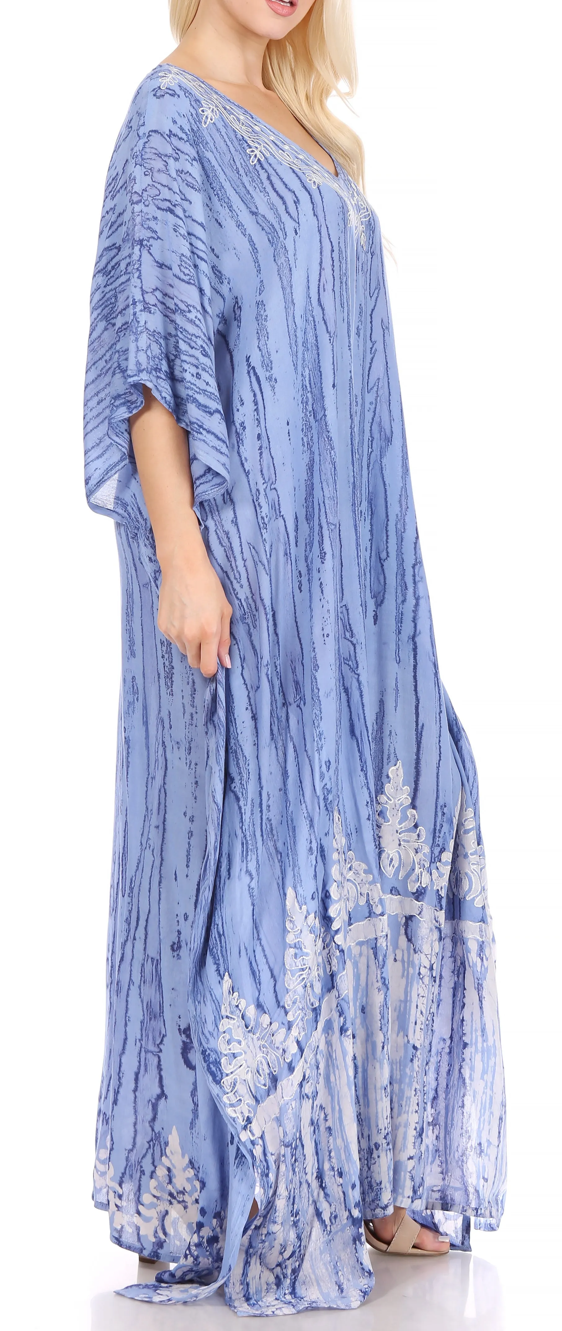 Sakkas Tacy Women's Boho Summer Maxi Dress for Casual or Lounge Wear
