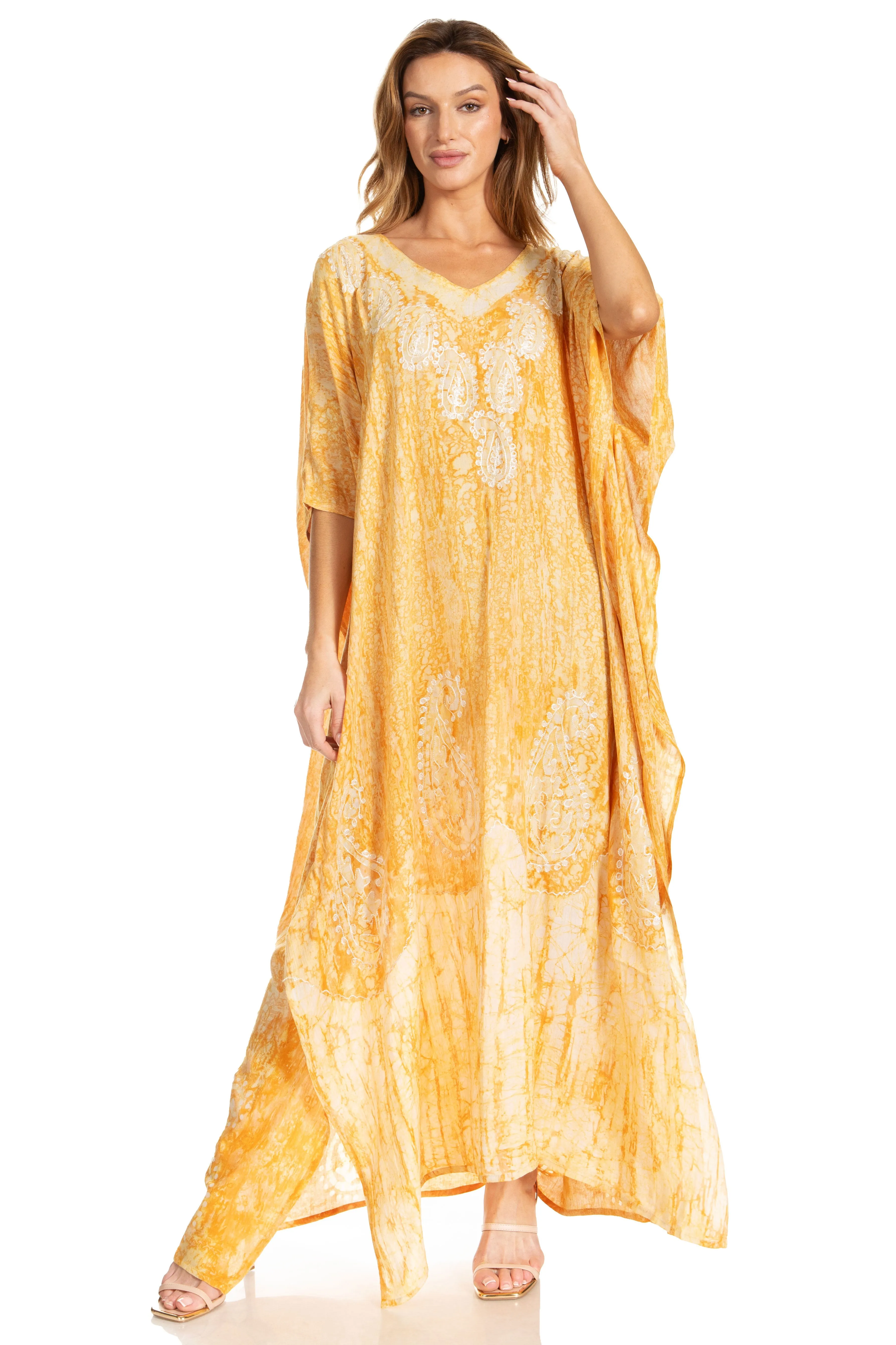 Sakkas Tacy Women's Boho Summer Maxi Dress for Casual or Lounge Wear
