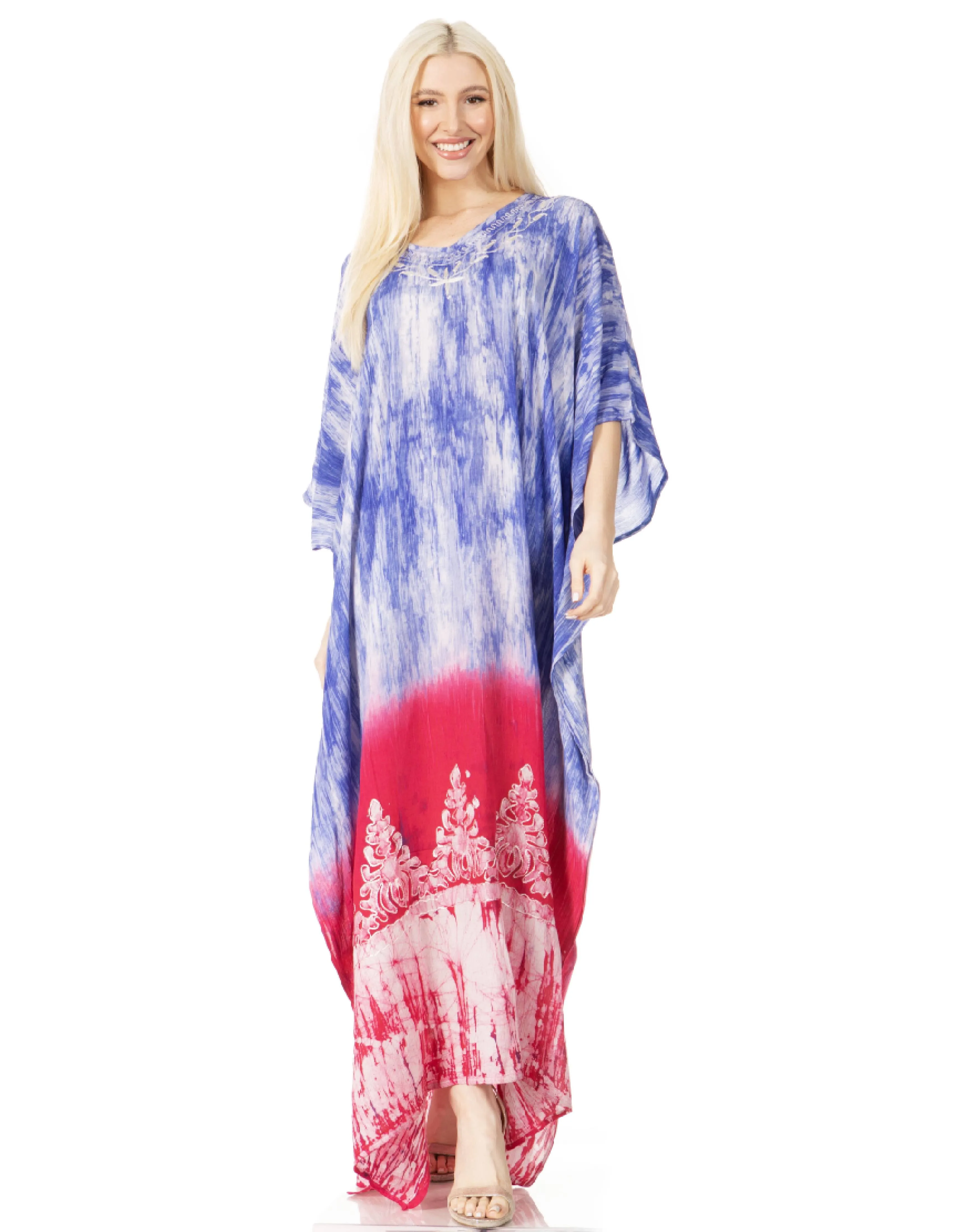 Sakkas Tacy Women's Boho Summer Maxi Dress for Casual or Lounge Wear