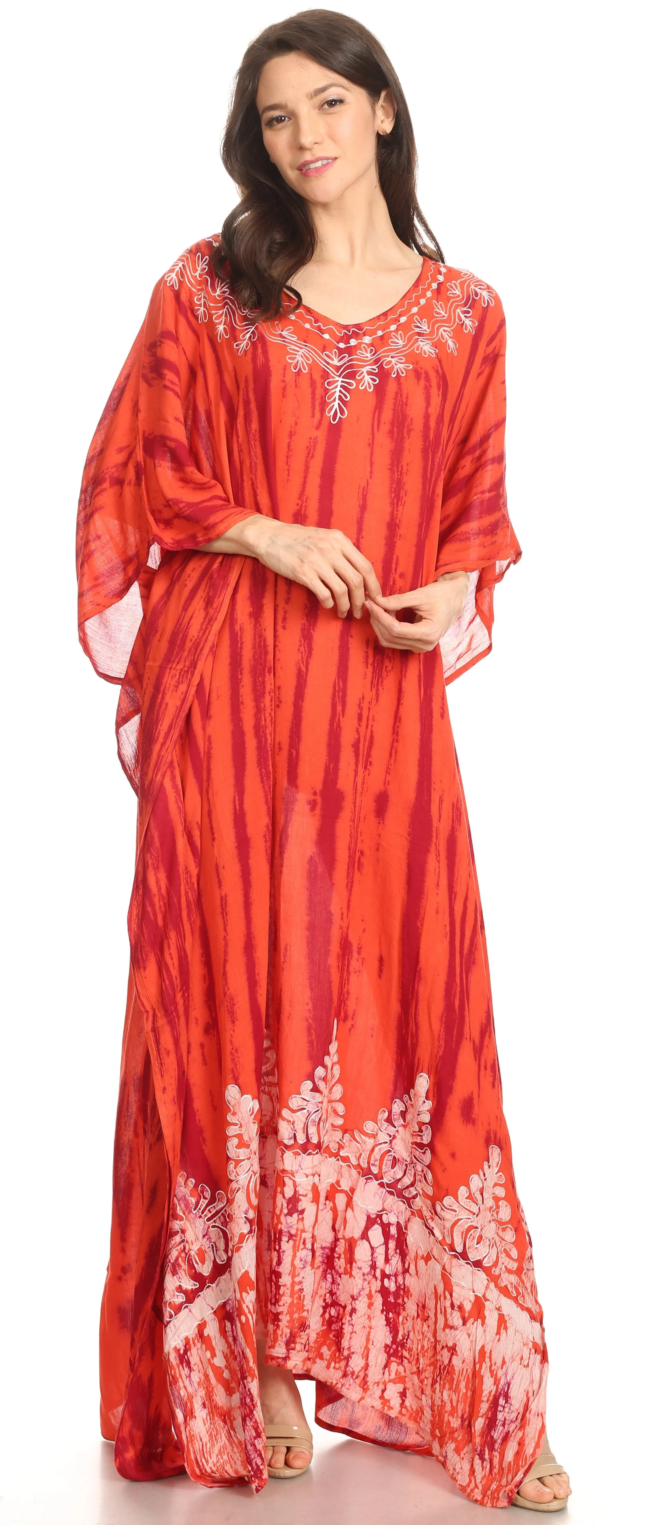 Sakkas Tacy Women's Boho Summer Maxi Dress for Casual or Lounge Wear