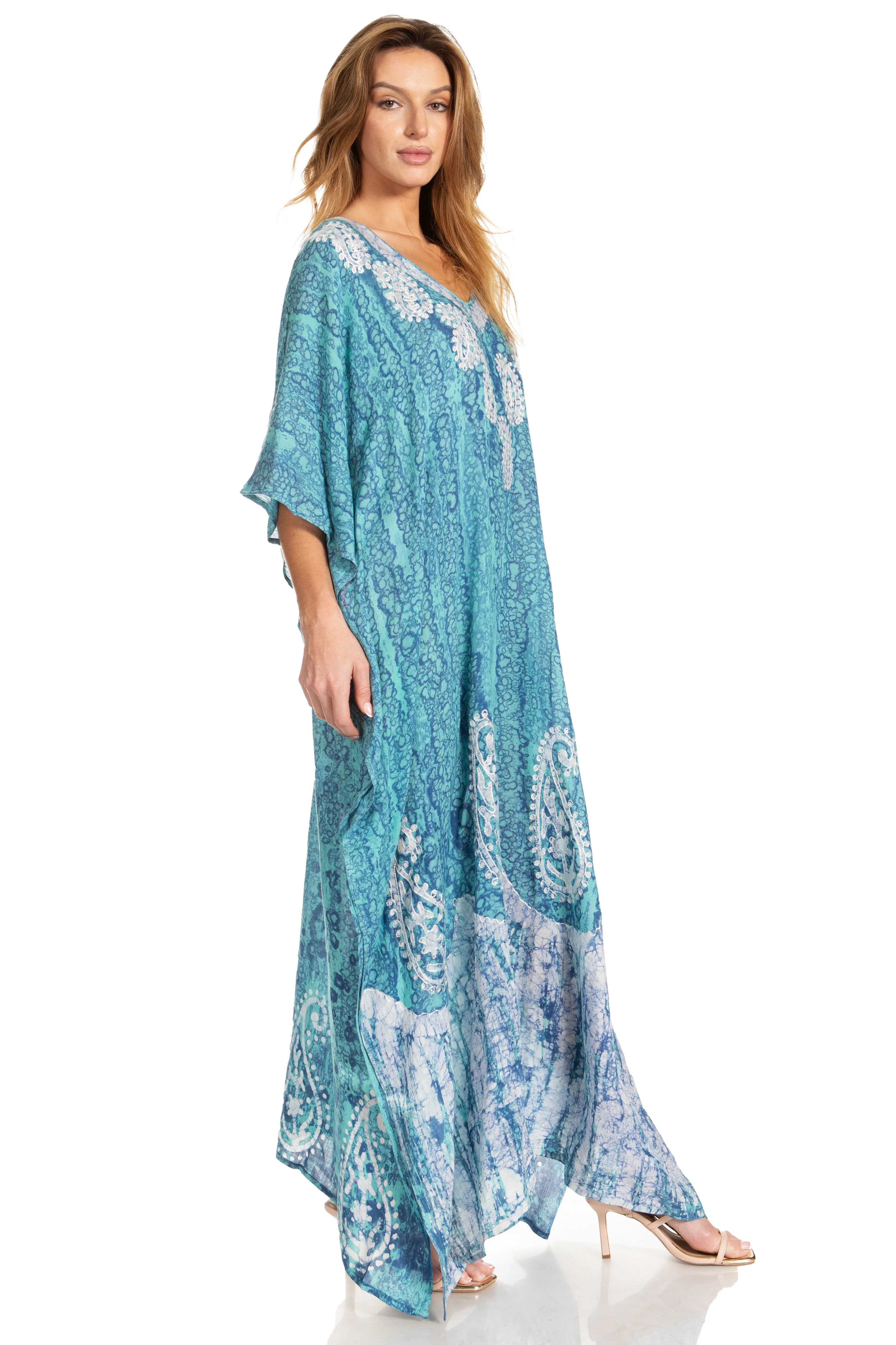 Sakkas Tacy Women's Boho Summer Maxi Dress for Casual or Lounge Wear