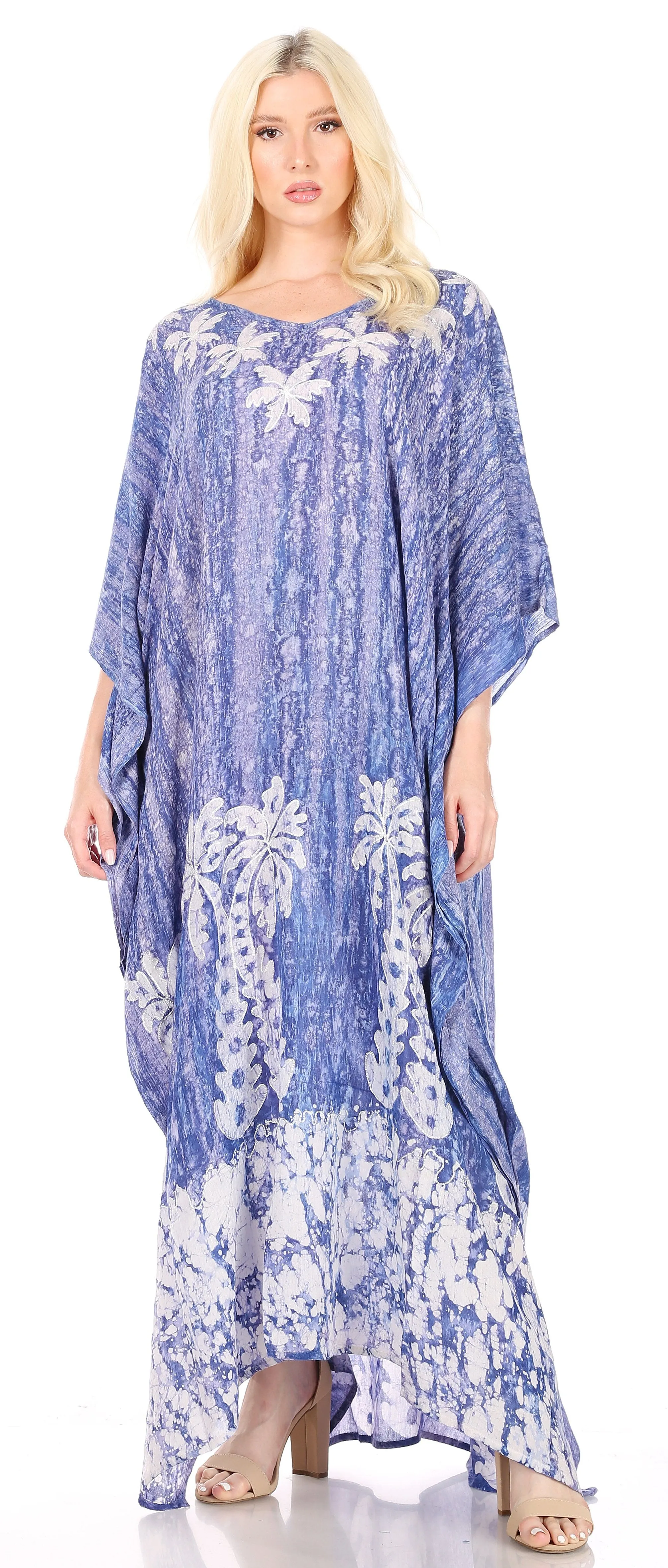 Sakkas Tacy Women's Boho Summer Maxi Dress for Casual or Lounge Wear