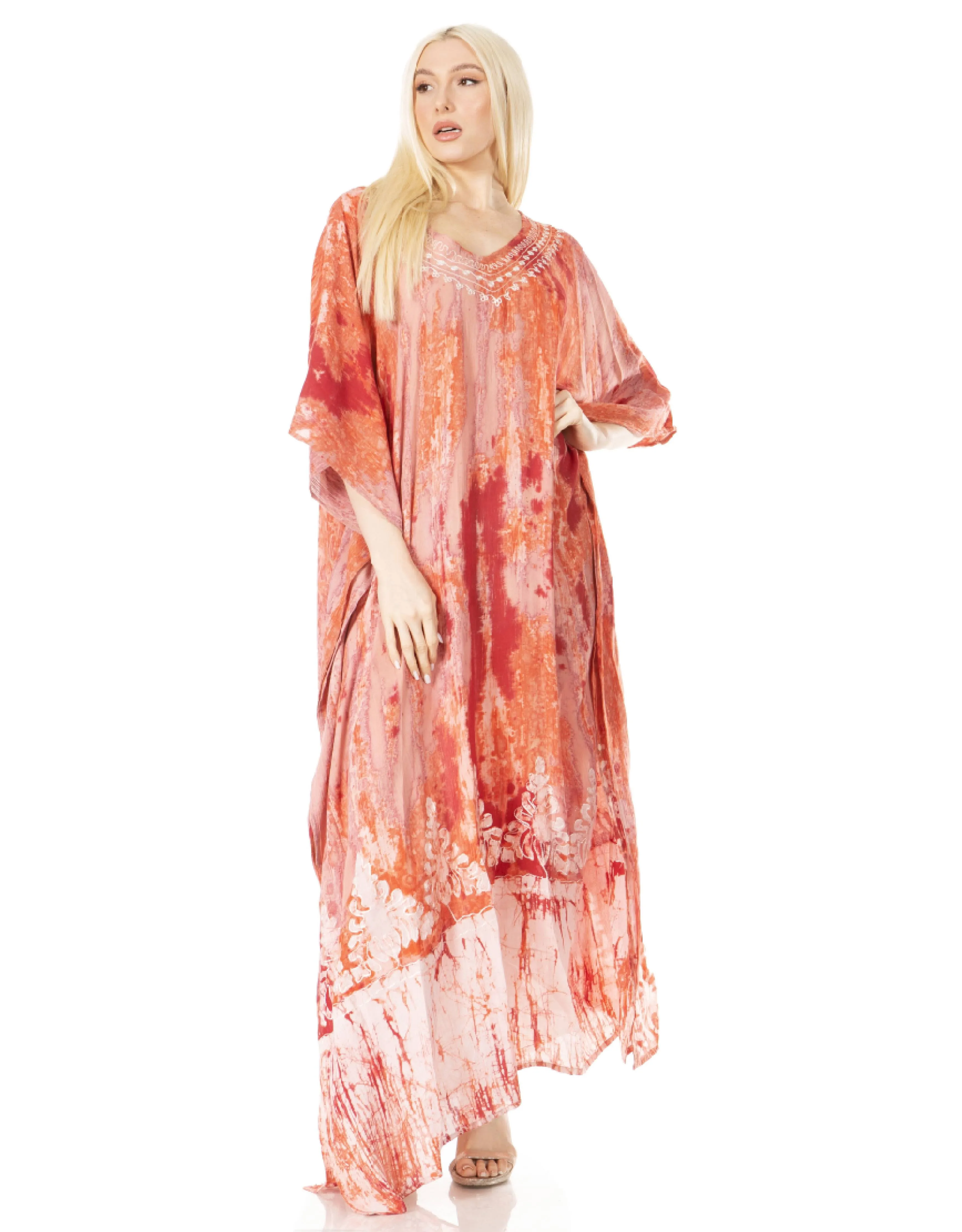 Sakkas Tacy Women's Boho Summer Maxi Dress for Casual or Lounge Wear