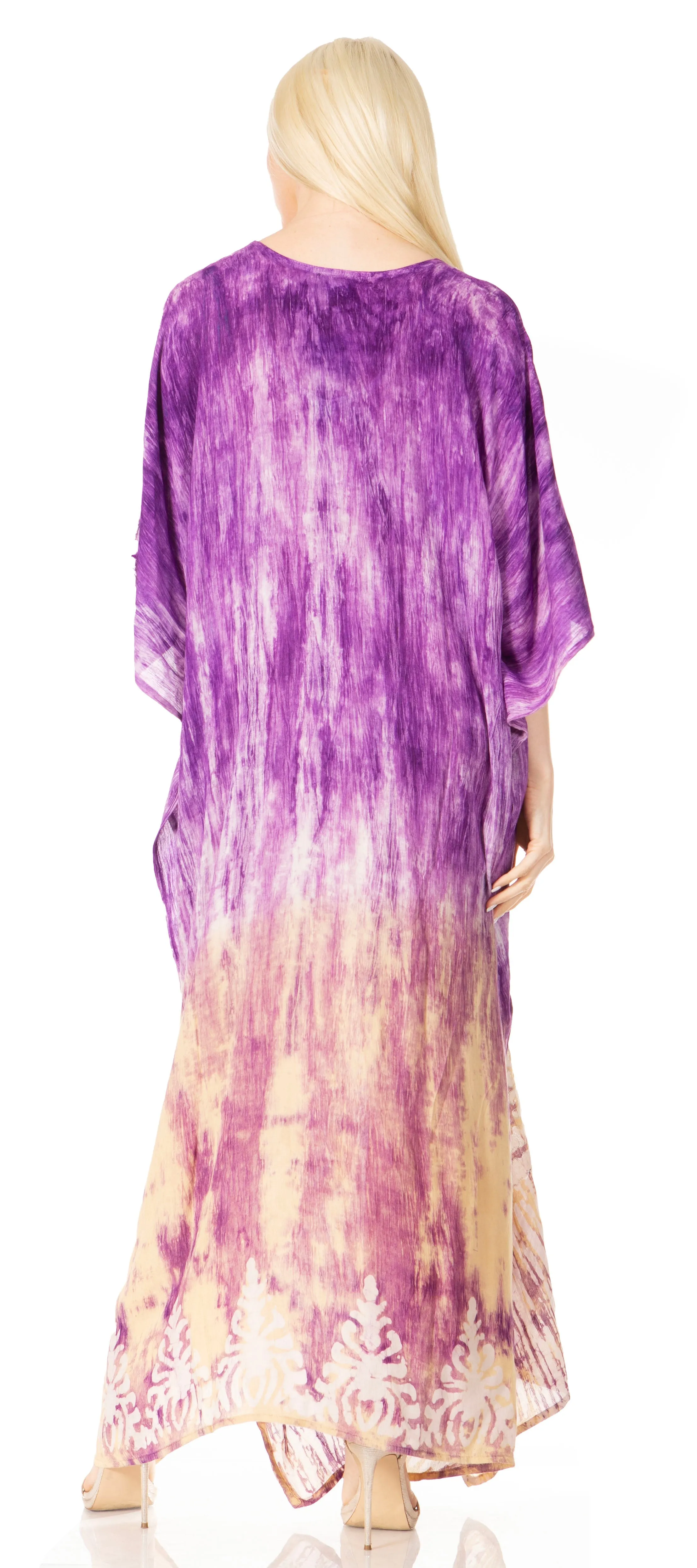 Sakkas Tacy Women's Boho Summer Maxi Dress for Casual or Lounge Wear
