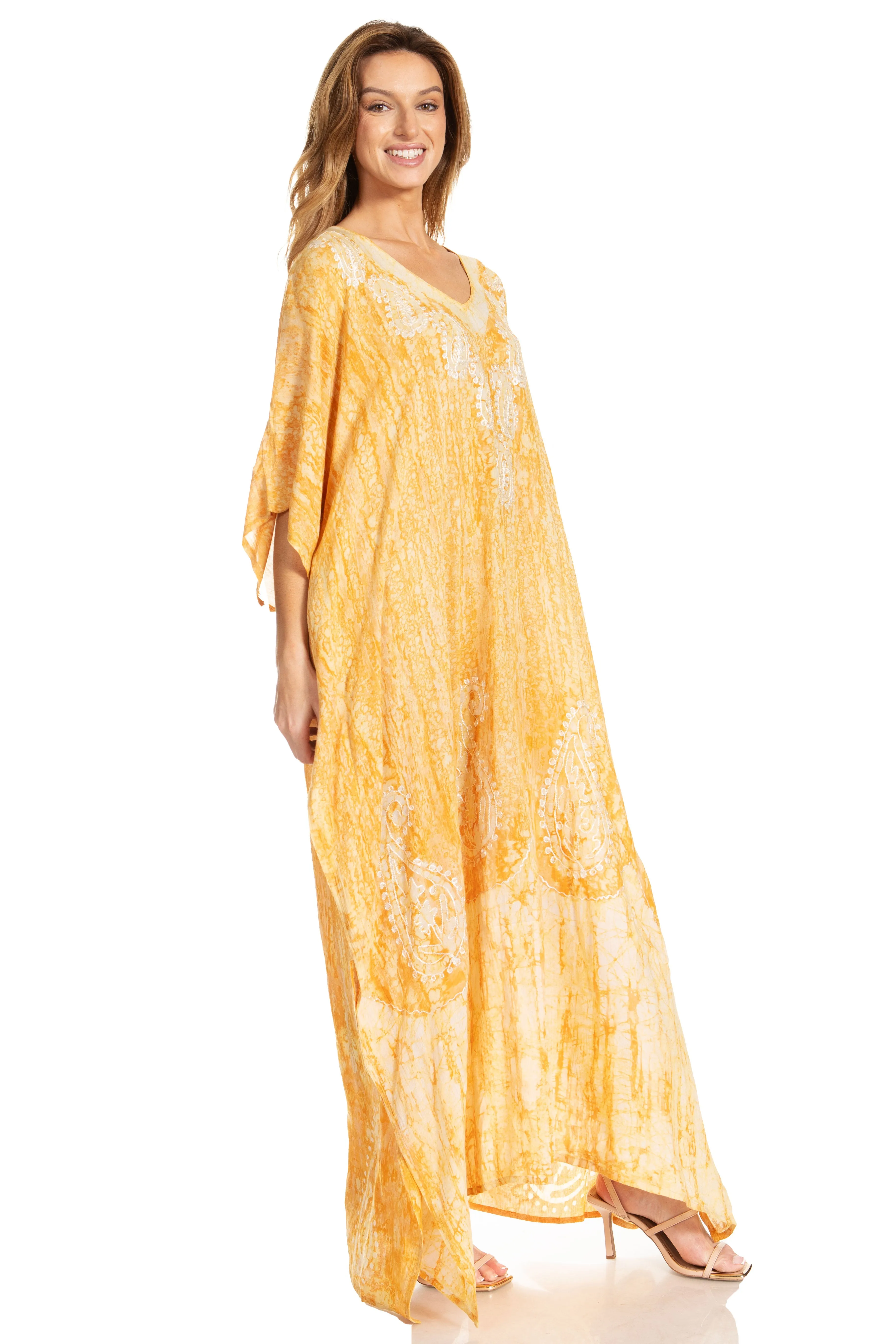 Sakkas Tacy Women's Boho Summer Maxi Dress for Casual or Lounge Wear