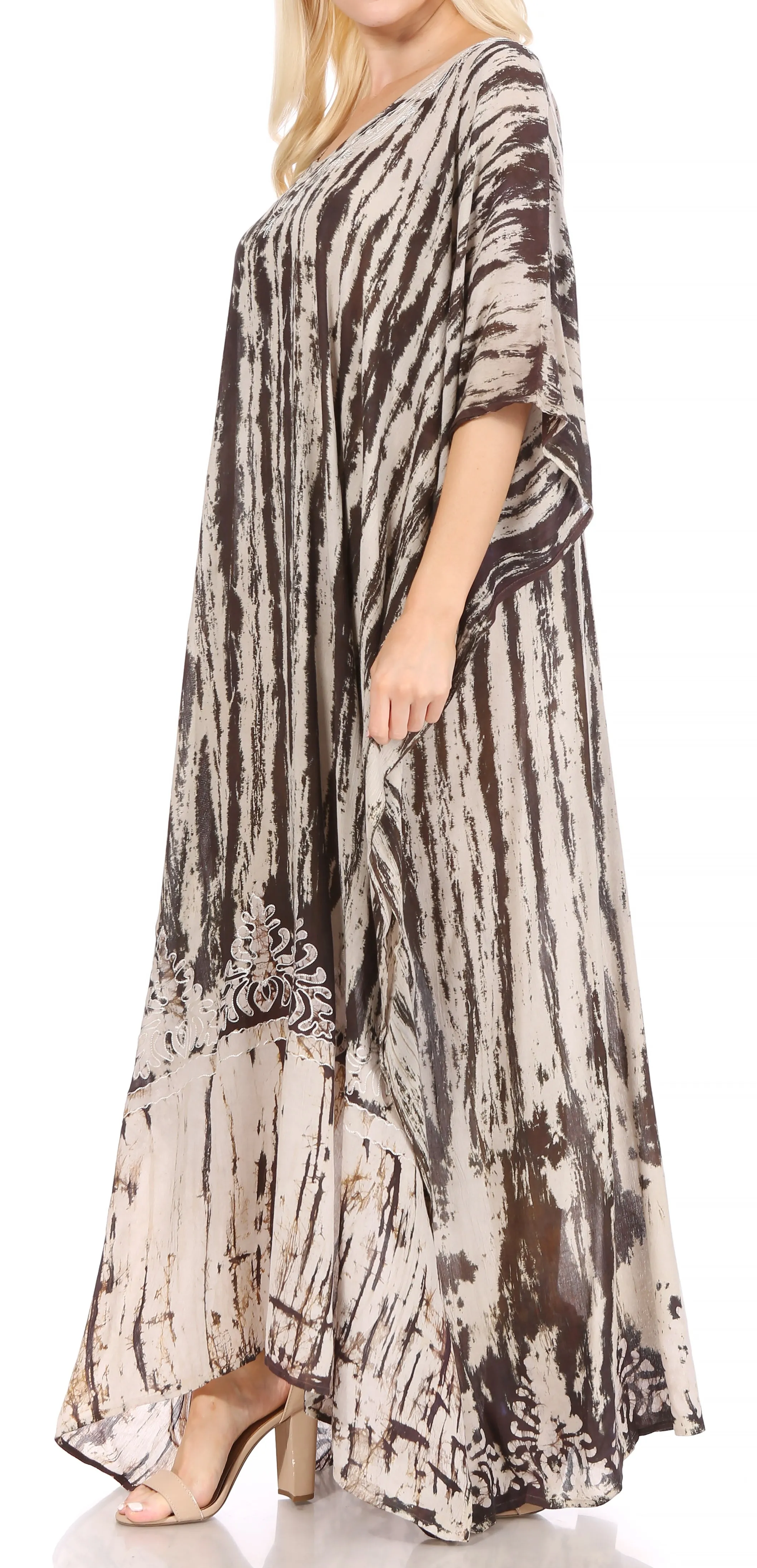 Sakkas Tacy Women's Boho Summer Maxi Dress for Casual or Lounge Wear