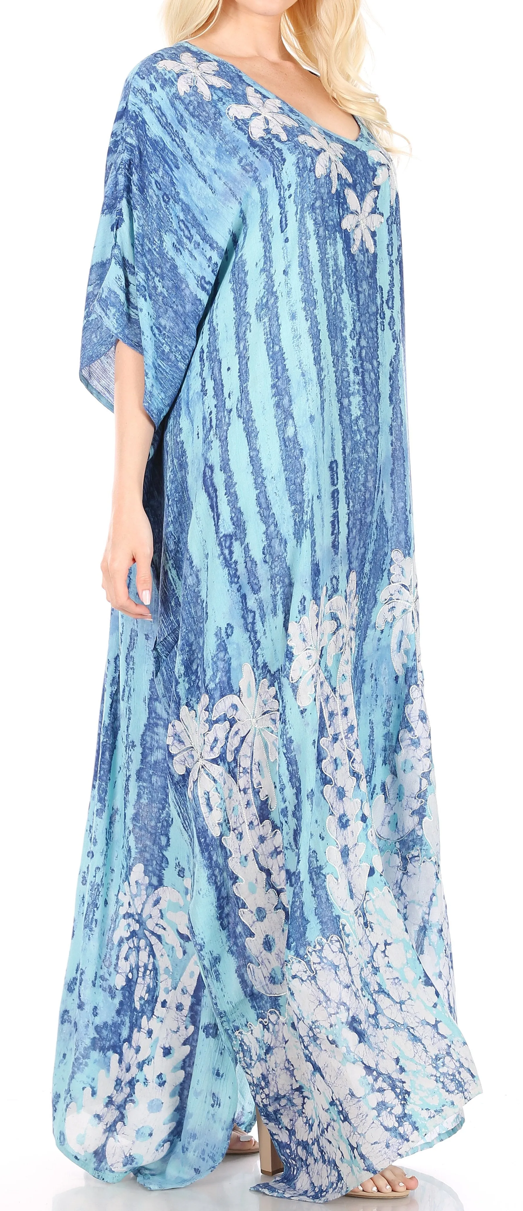 Sakkas Tacy Women's Boho Summer Maxi Dress for Casual or Lounge Wear