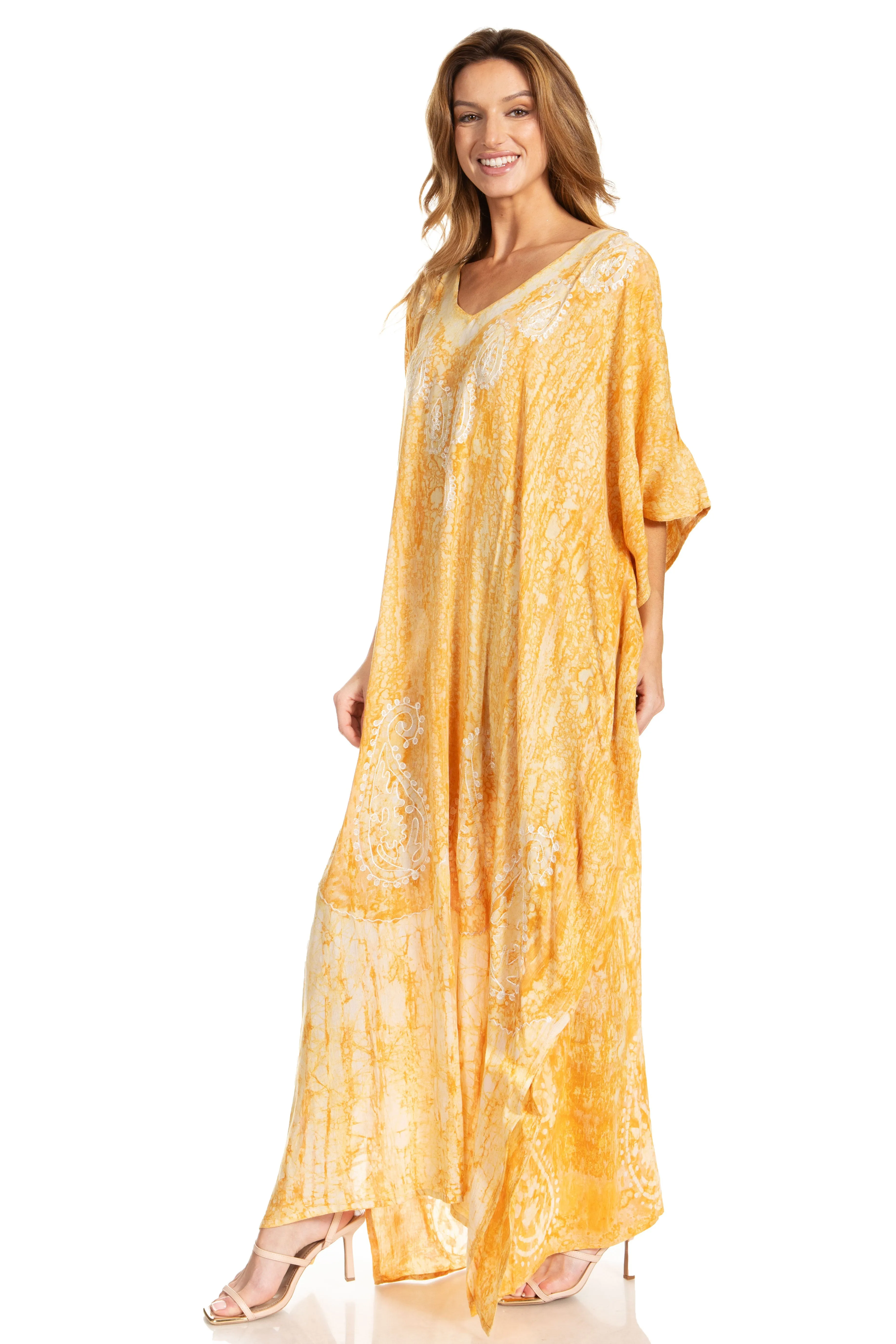 Sakkas Tacy Women's Boho Summer Maxi Dress for Casual or Lounge Wear