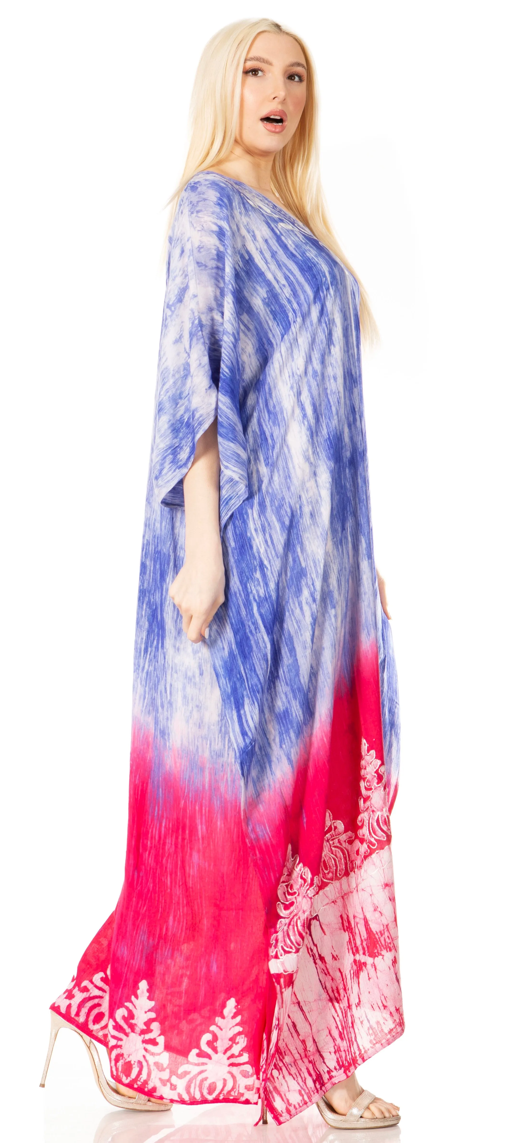 Sakkas Tacy Women's Boho Summer Maxi Dress for Casual or Lounge Wear