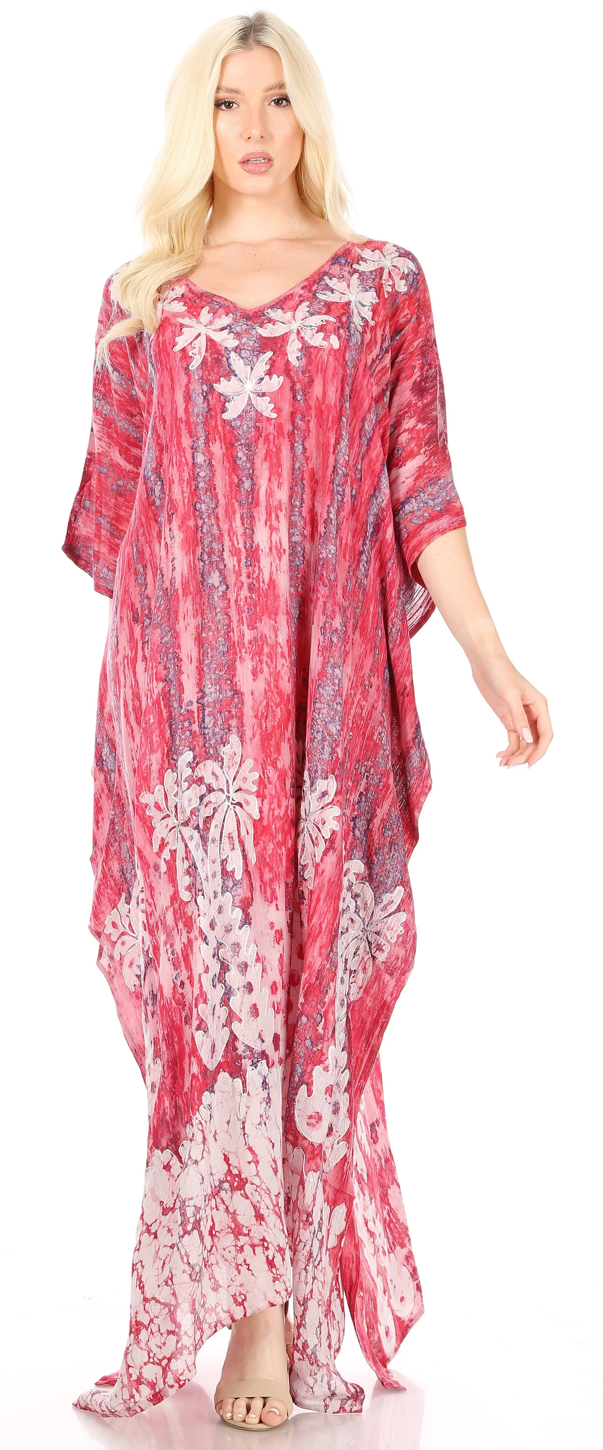 Sakkas Tacy Women's Boho Summer Maxi Dress for Casual or Lounge Wear