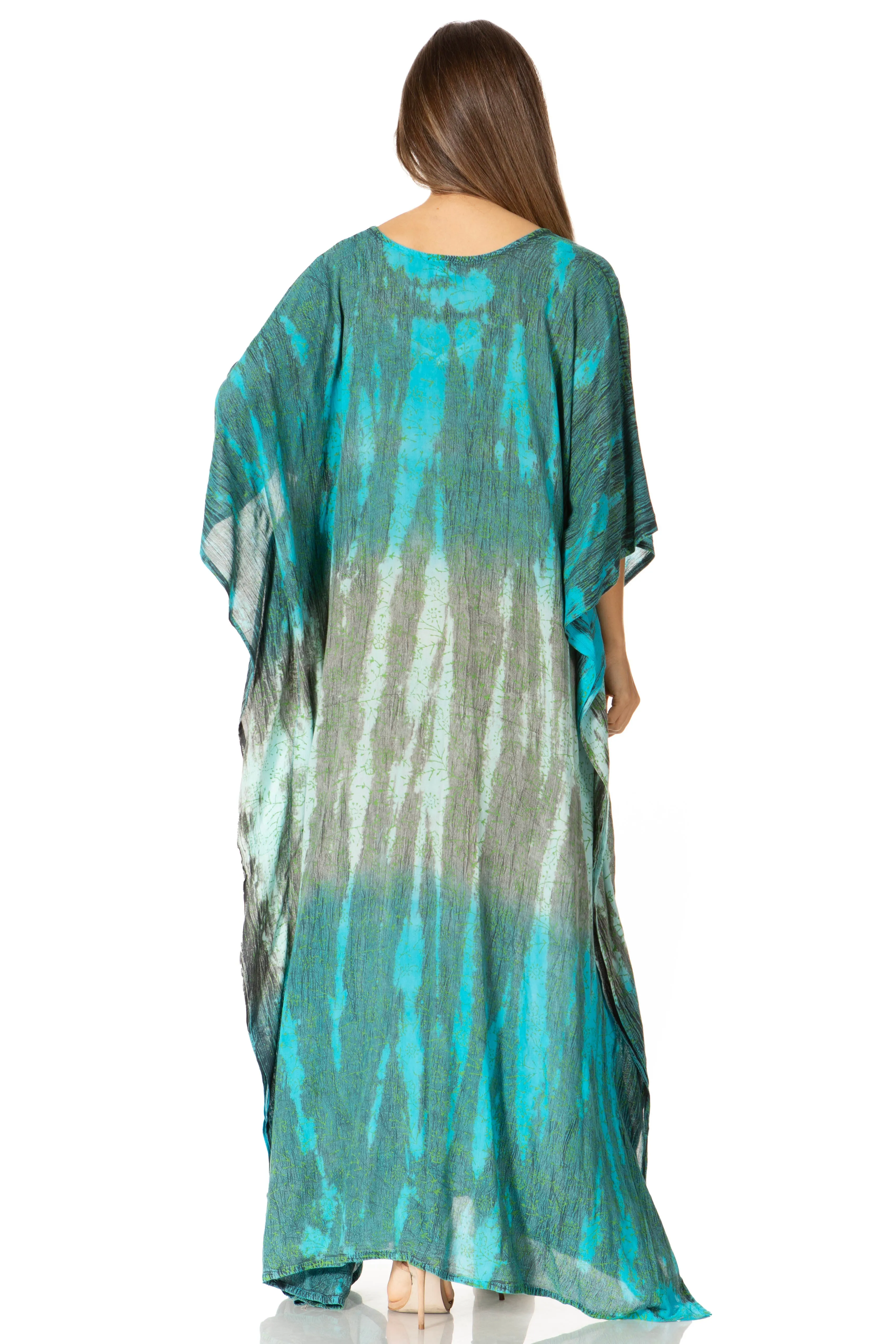 Sakkas Tacy Women's Boho Summer Maxi Dress for Casual or Lounge Wear