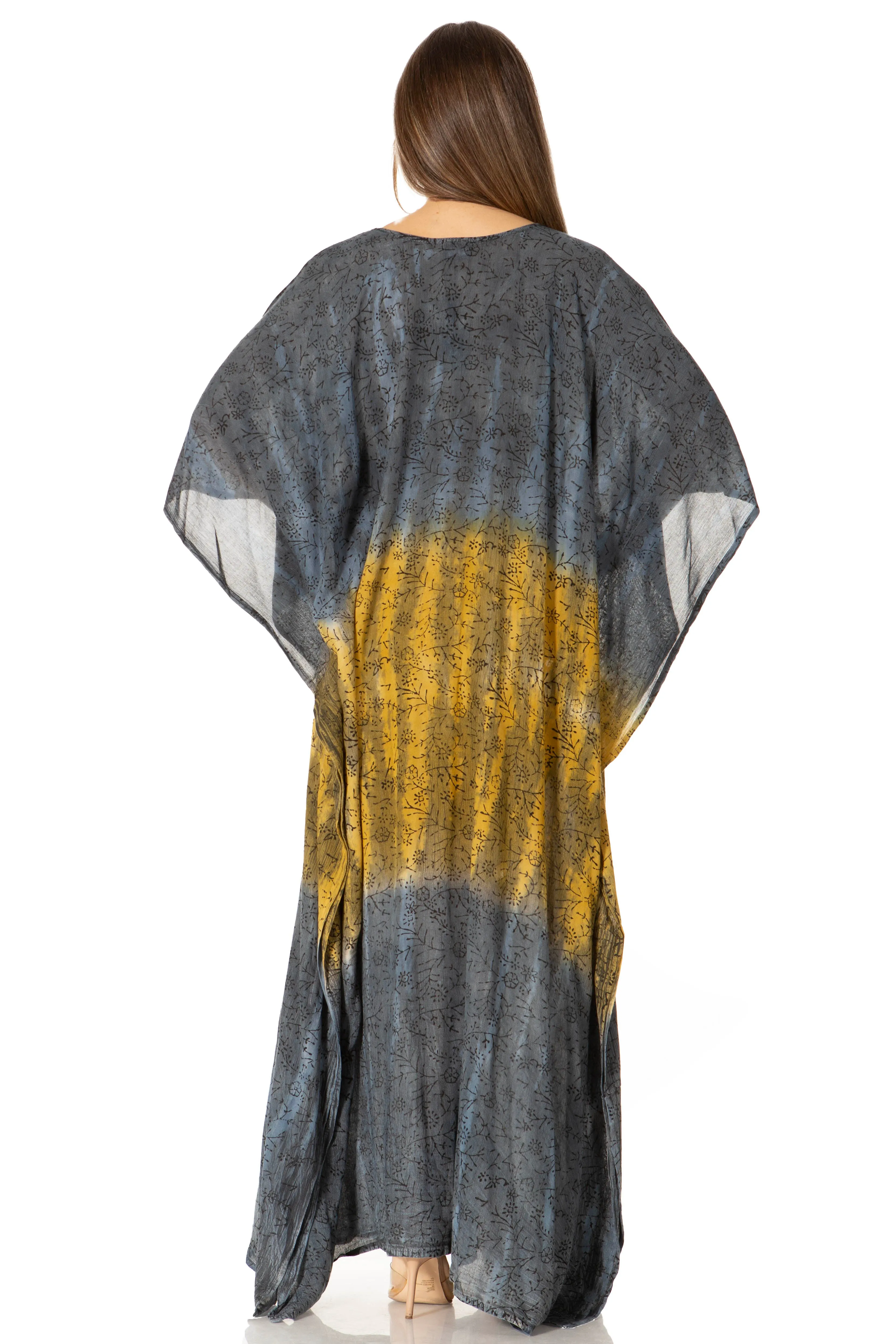 Sakkas Tacy Women's Boho Summer Maxi Dress for Casual or Lounge Wear