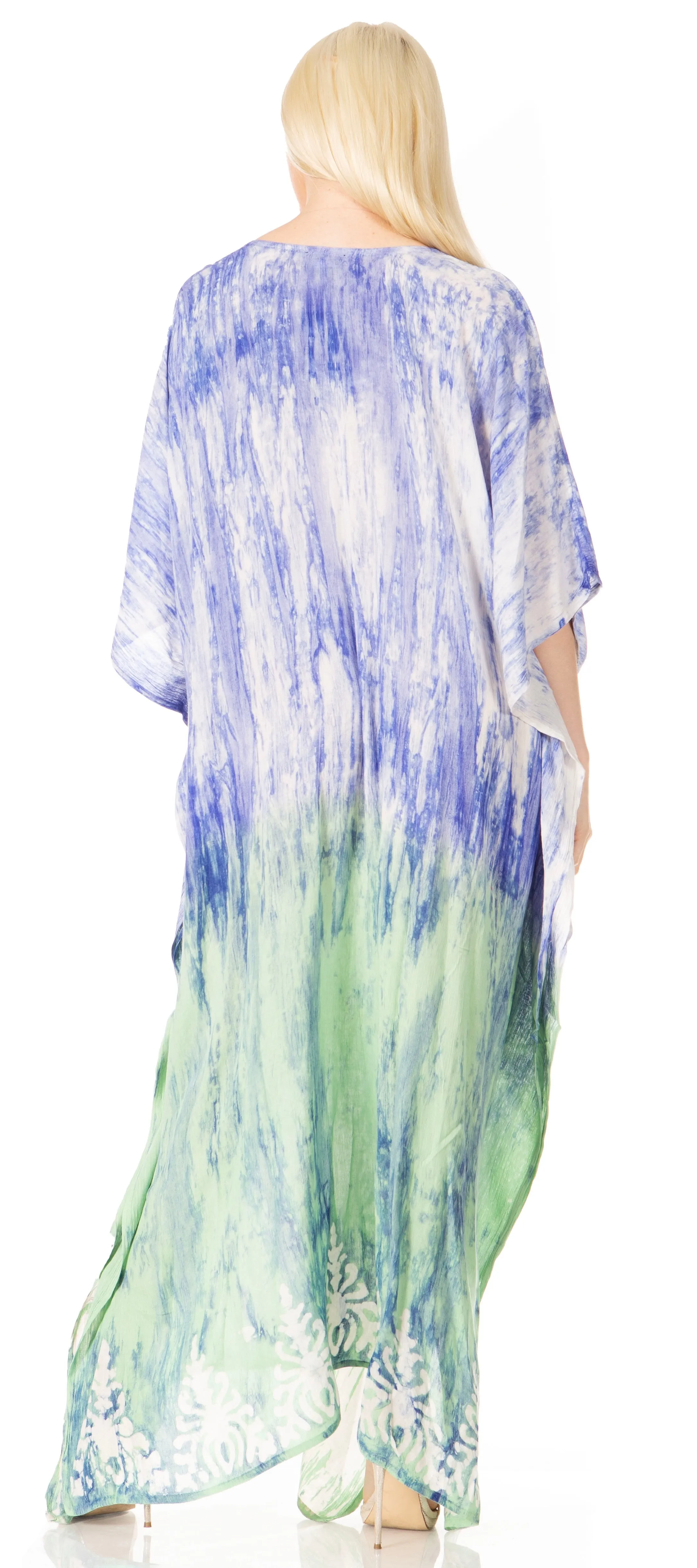 Sakkas Tacy Women's Boho Summer Maxi Dress for Casual or Lounge Wear