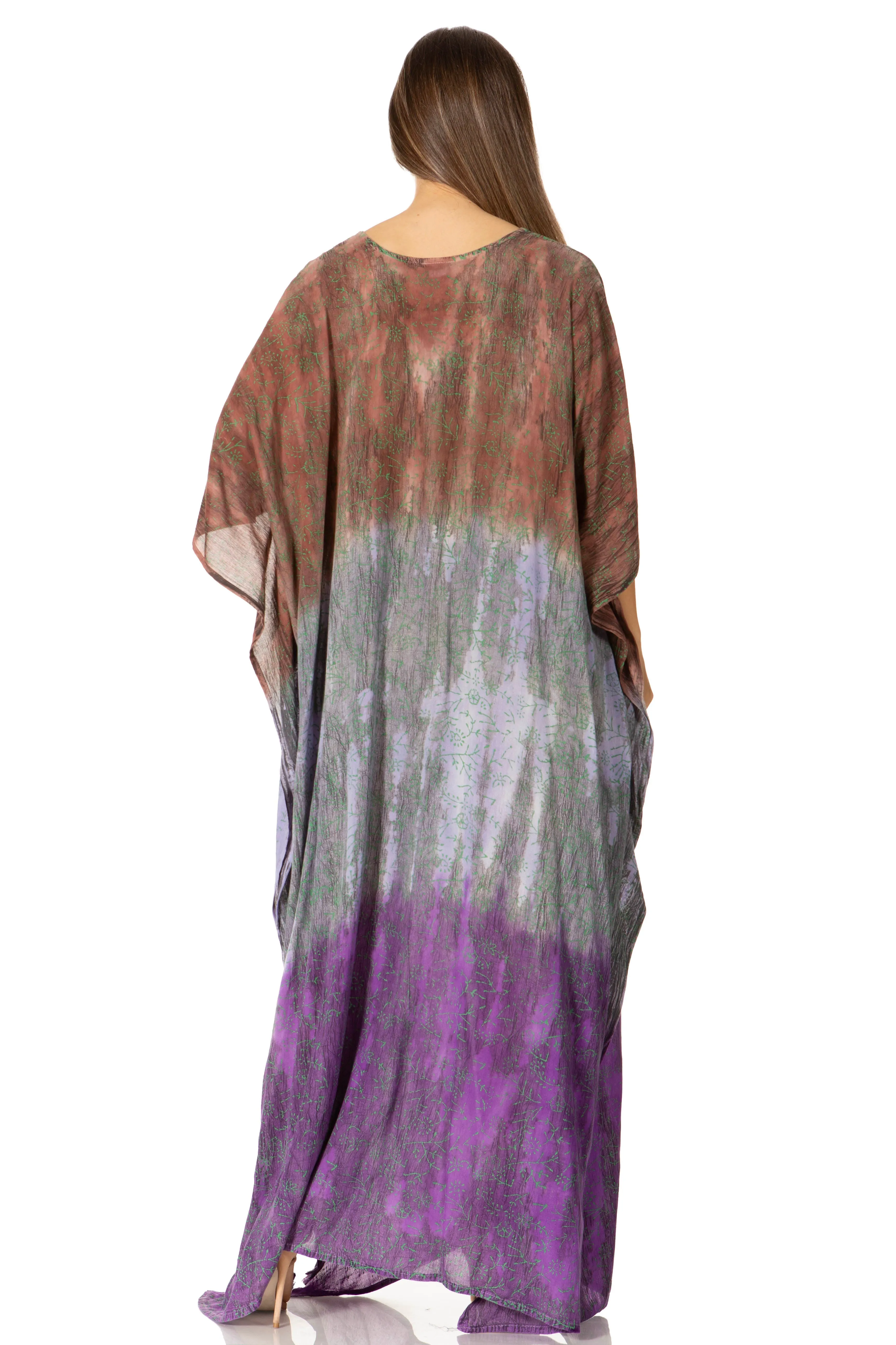 Sakkas Tacy Women's Boho Summer Maxi Dress for Casual or Lounge Wear