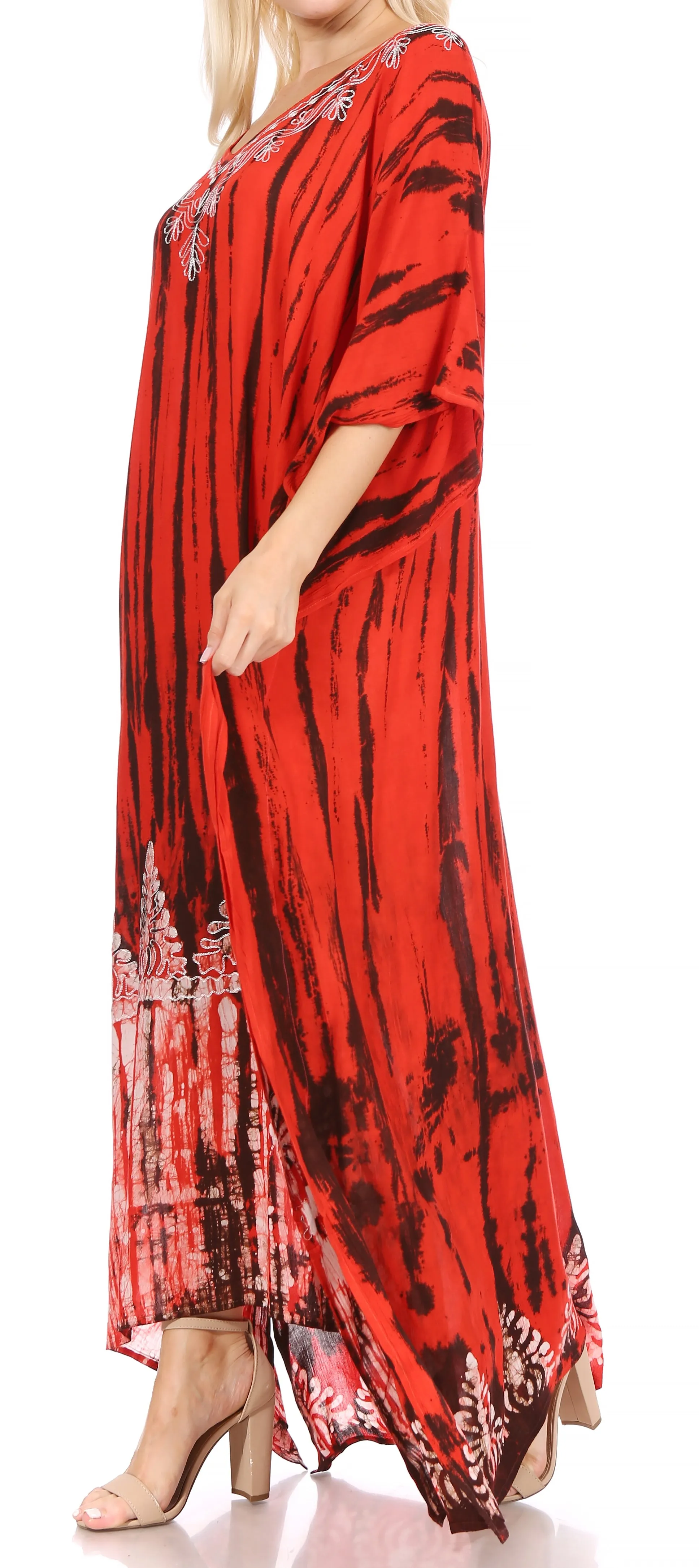 Sakkas Tacy Women's Boho Summer Maxi Dress for Casual or Lounge Wear
