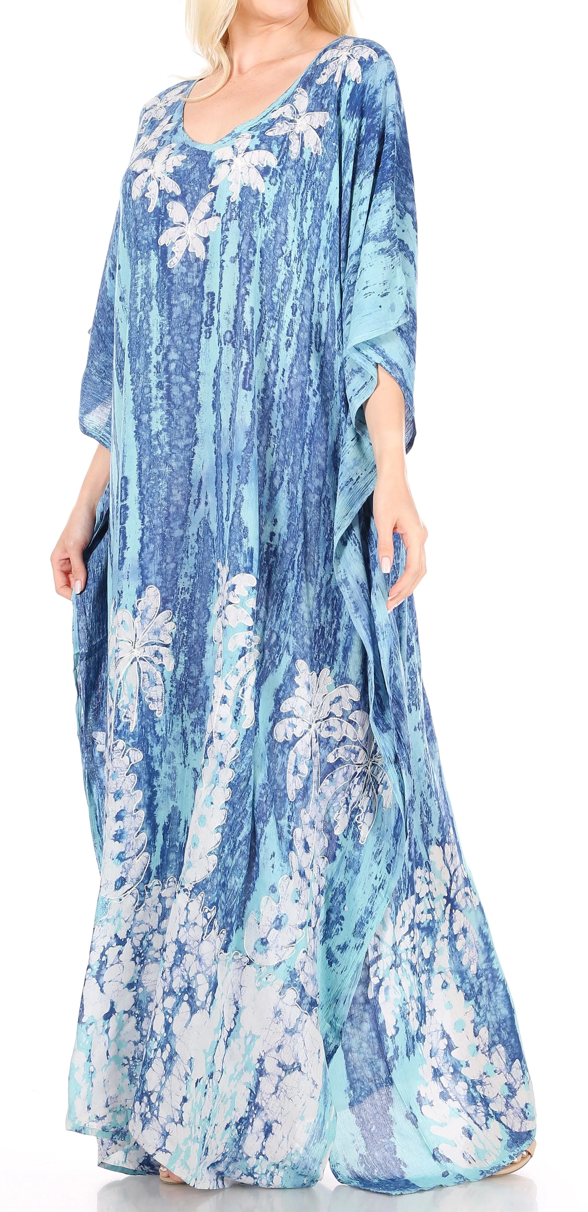 Sakkas Tacy Women's Boho Summer Maxi Dress for Casual or Lounge Wear