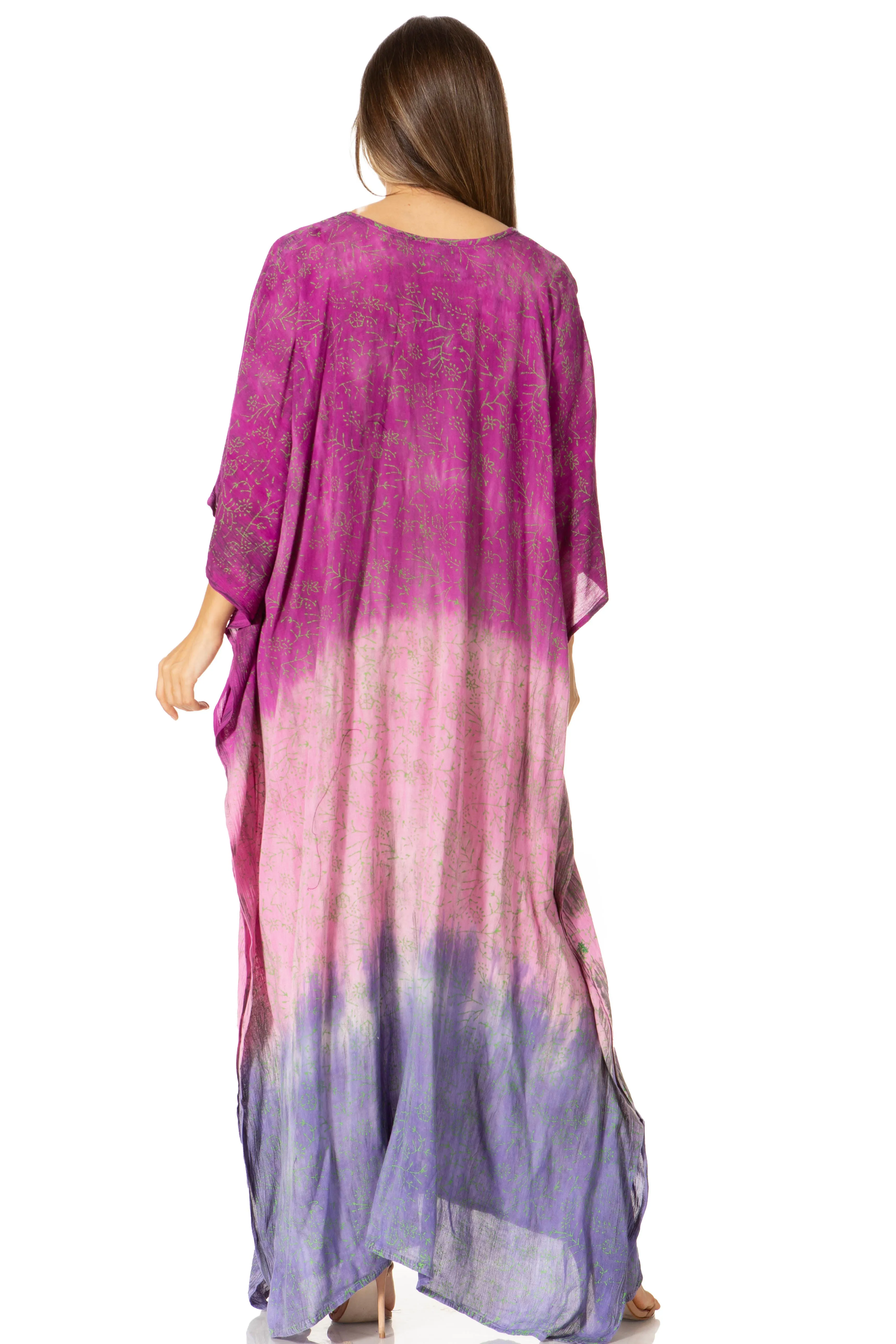 Sakkas Tacy Women's Boho Summer Maxi Dress for Casual or Lounge Wear