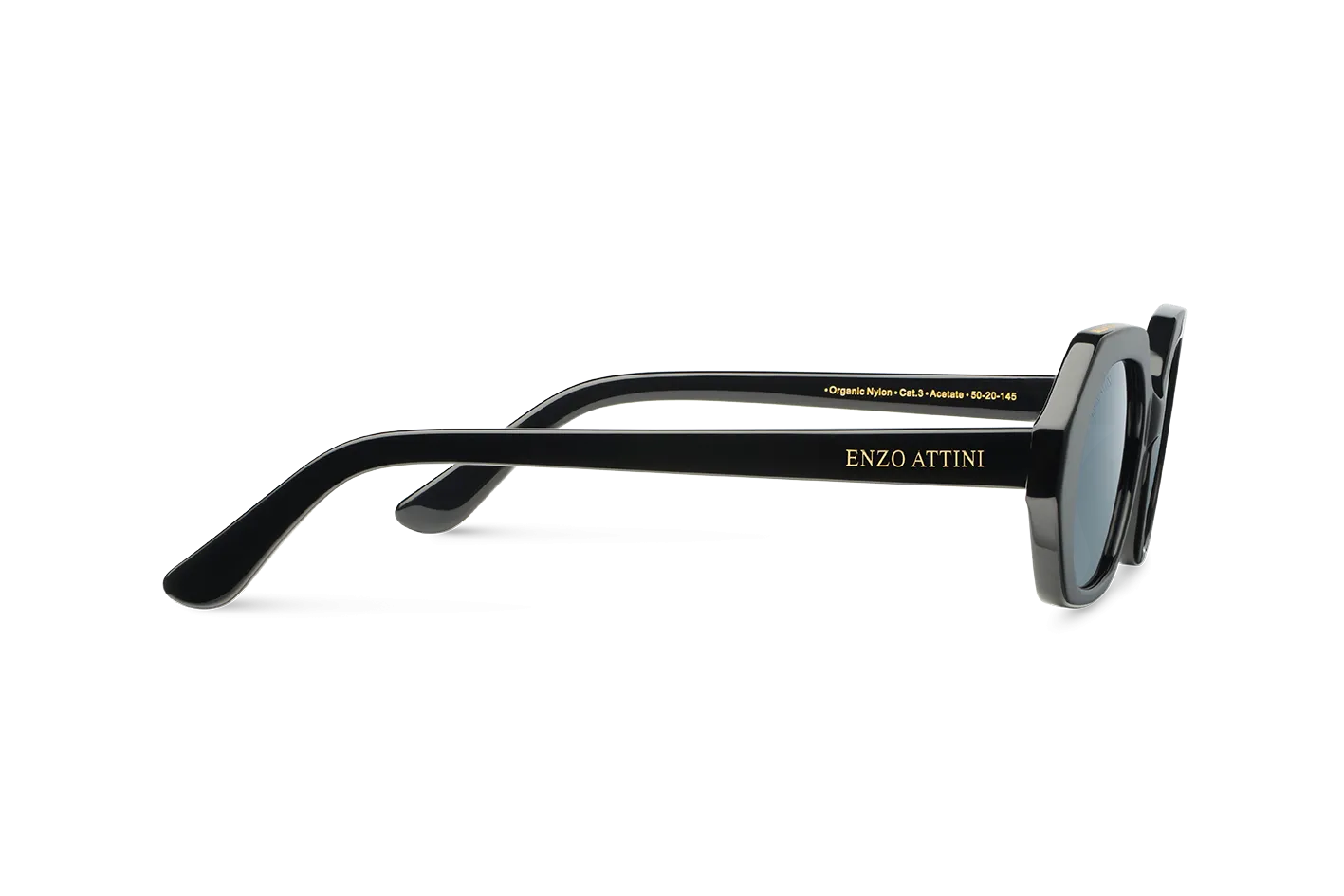 Santorini / Black   Dark Black Lens.