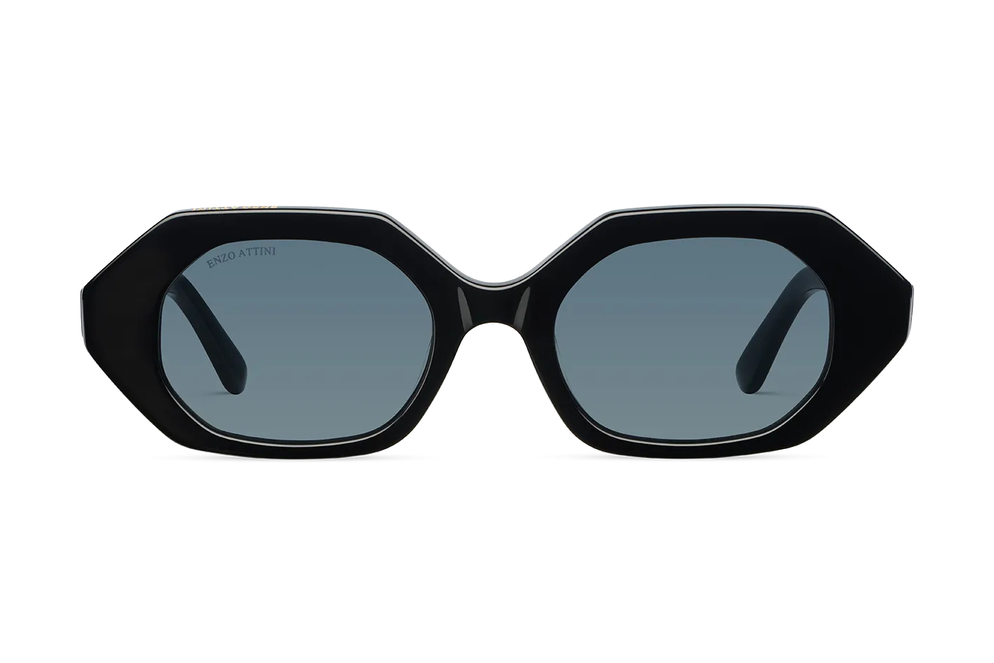 Santorini / Black   Dark Black Lens.