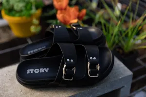 Seeley Double Strap Sandal Black