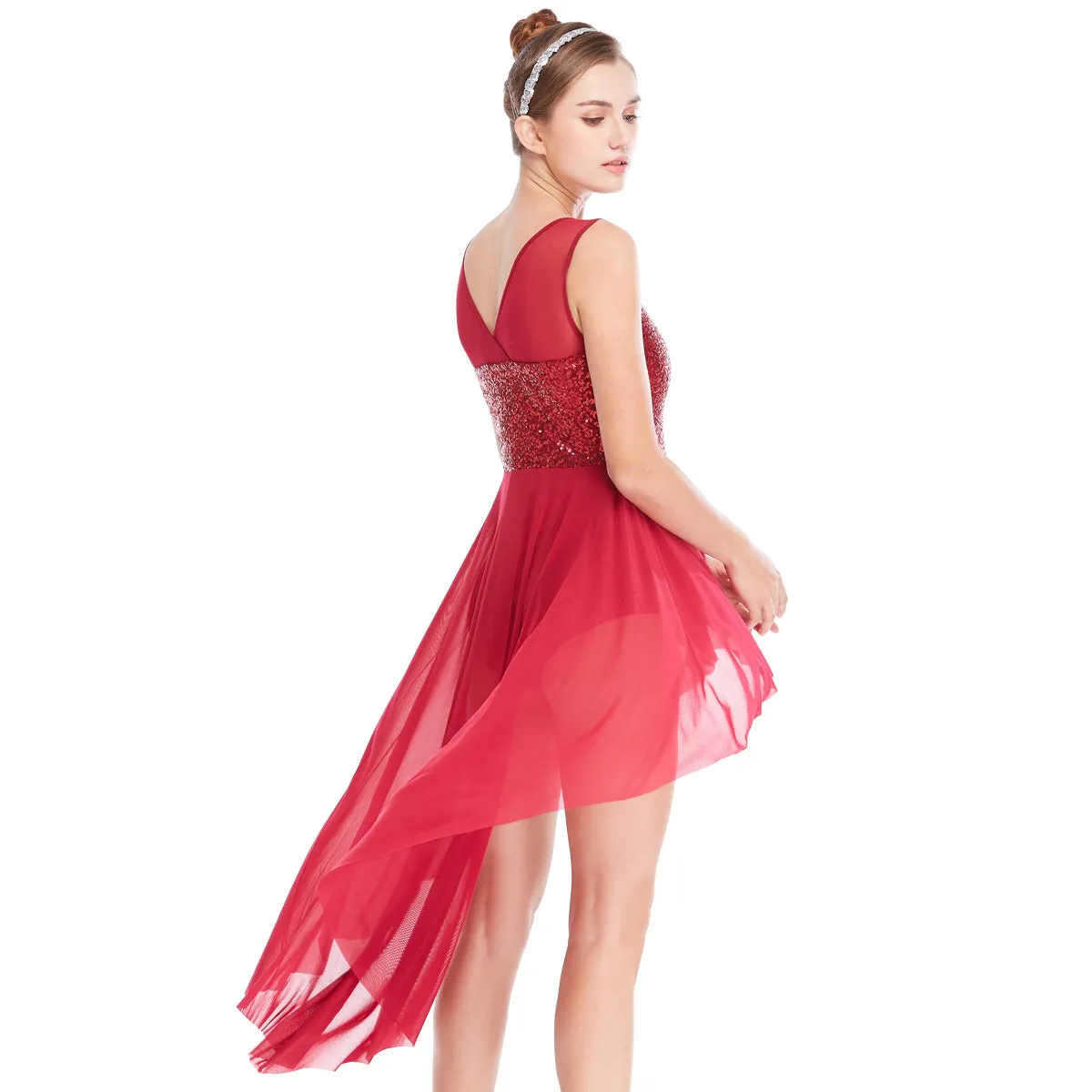 Sequin High Low Skirt Lyrical Dresses