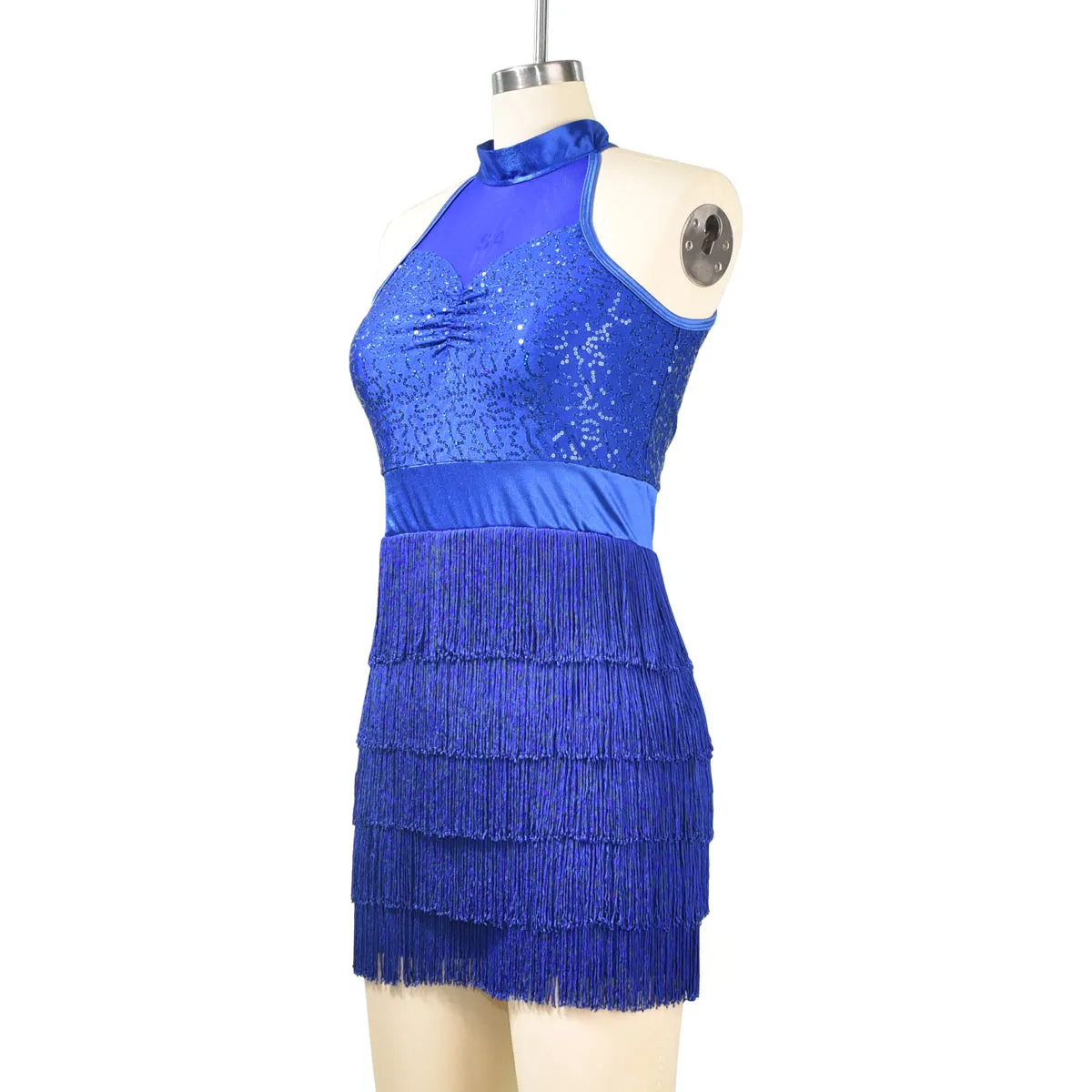 Sequin Tassesl Latin Dance Dress