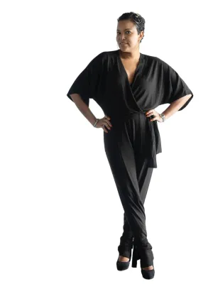 Serena - Zen Wide Leg Jumper - Black - TN - 151