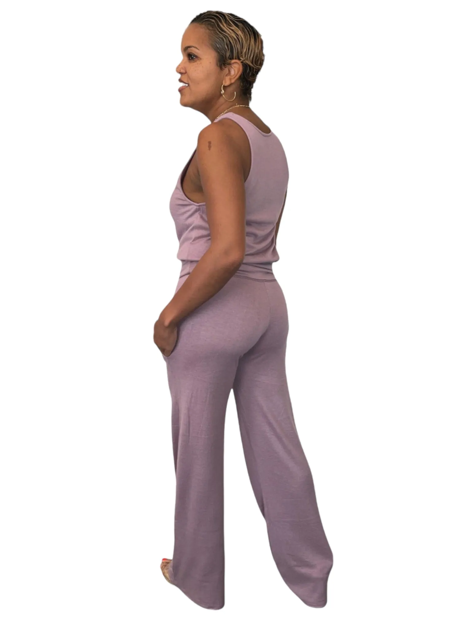 Shanti - Lavender Wide Leg Pants - TN-152