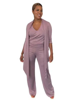 Shanti - Lavender Wide Leg Pants - TN-152