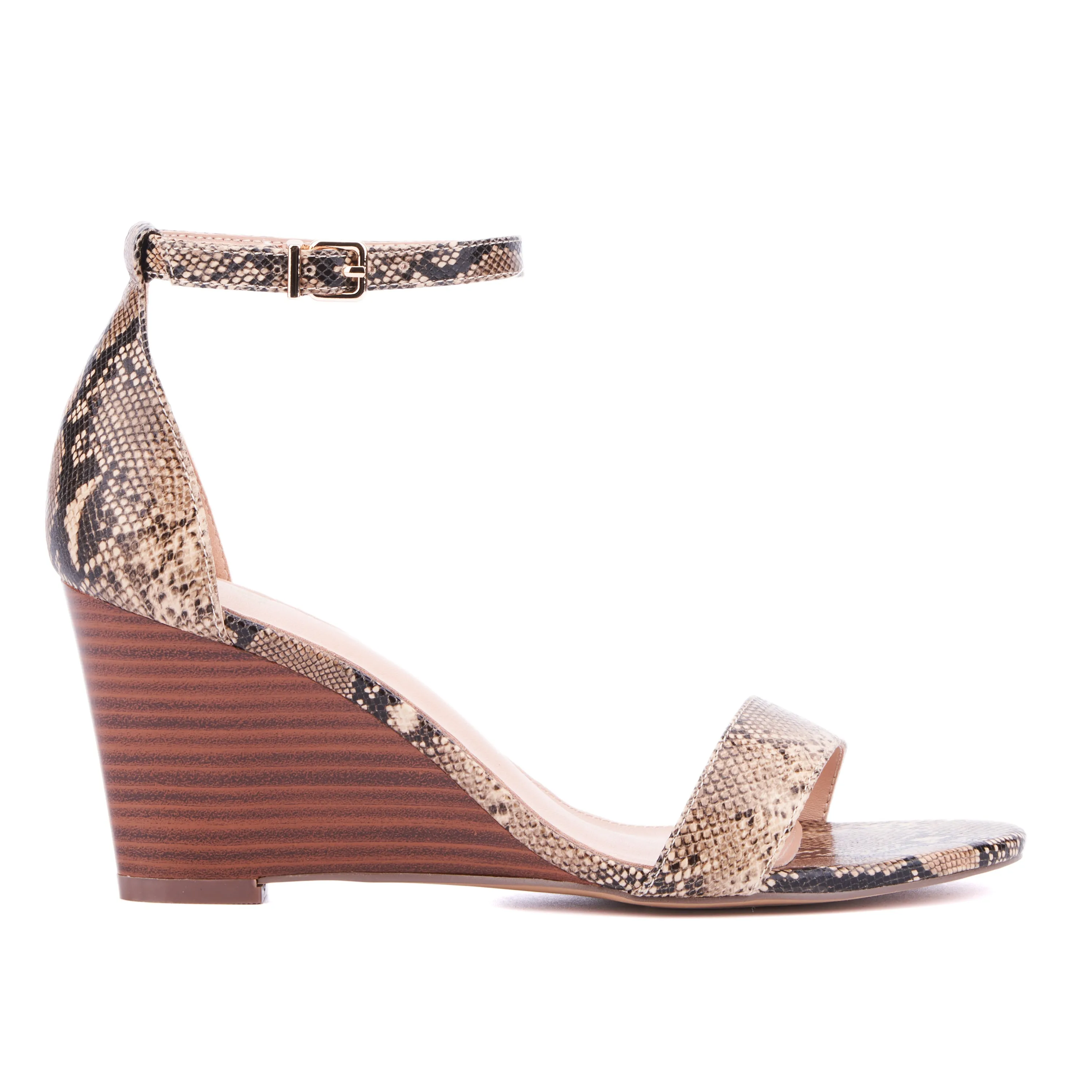 Sharona Ankle Strap Wedge Sandals