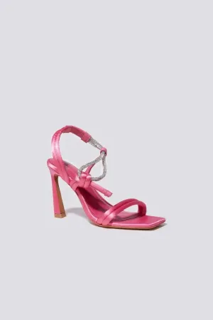 SIMKHAI  - Cassie Crystal Strappy Sandal in Punch